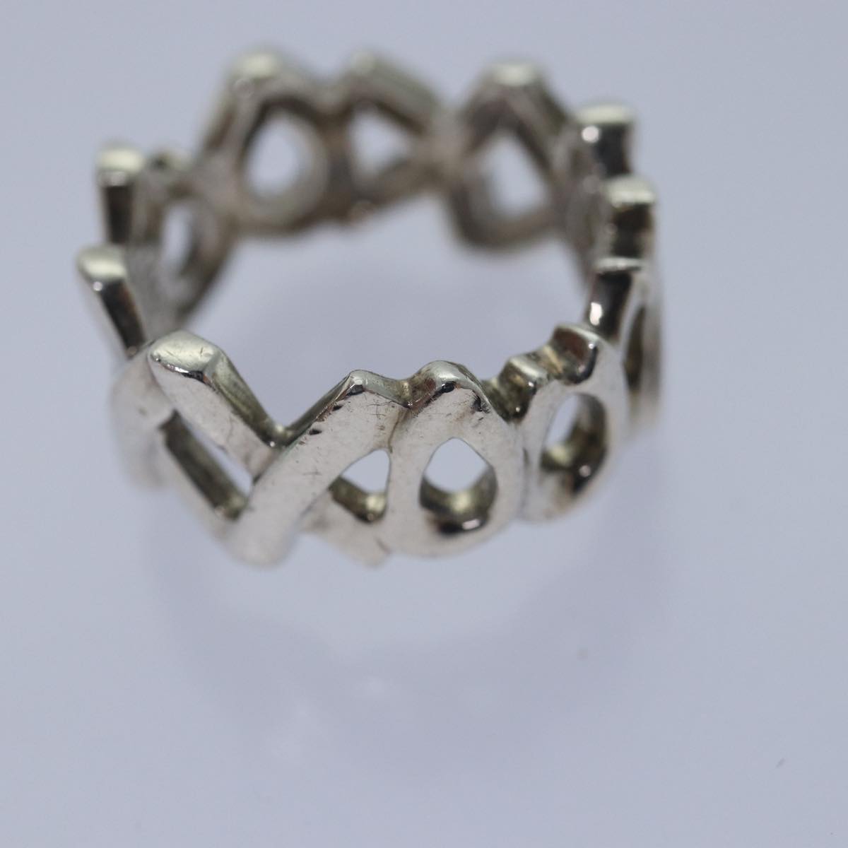 TIFFANY&Co. Love & kiss Ring Ag925 Silver Auth kk317 | eBay