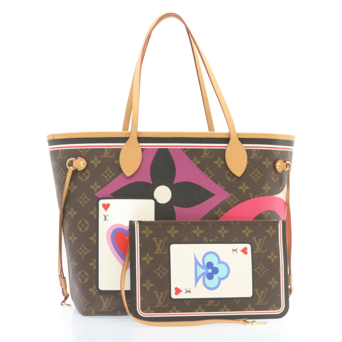 LOUIS VUITTON Monogram Game On Neverfull MM Tote Bag M57452 LV