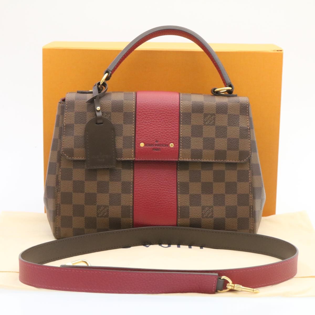 LOUIS VUITTON Damier Ebene Bond Street 2Way Shoulder Hand Bag