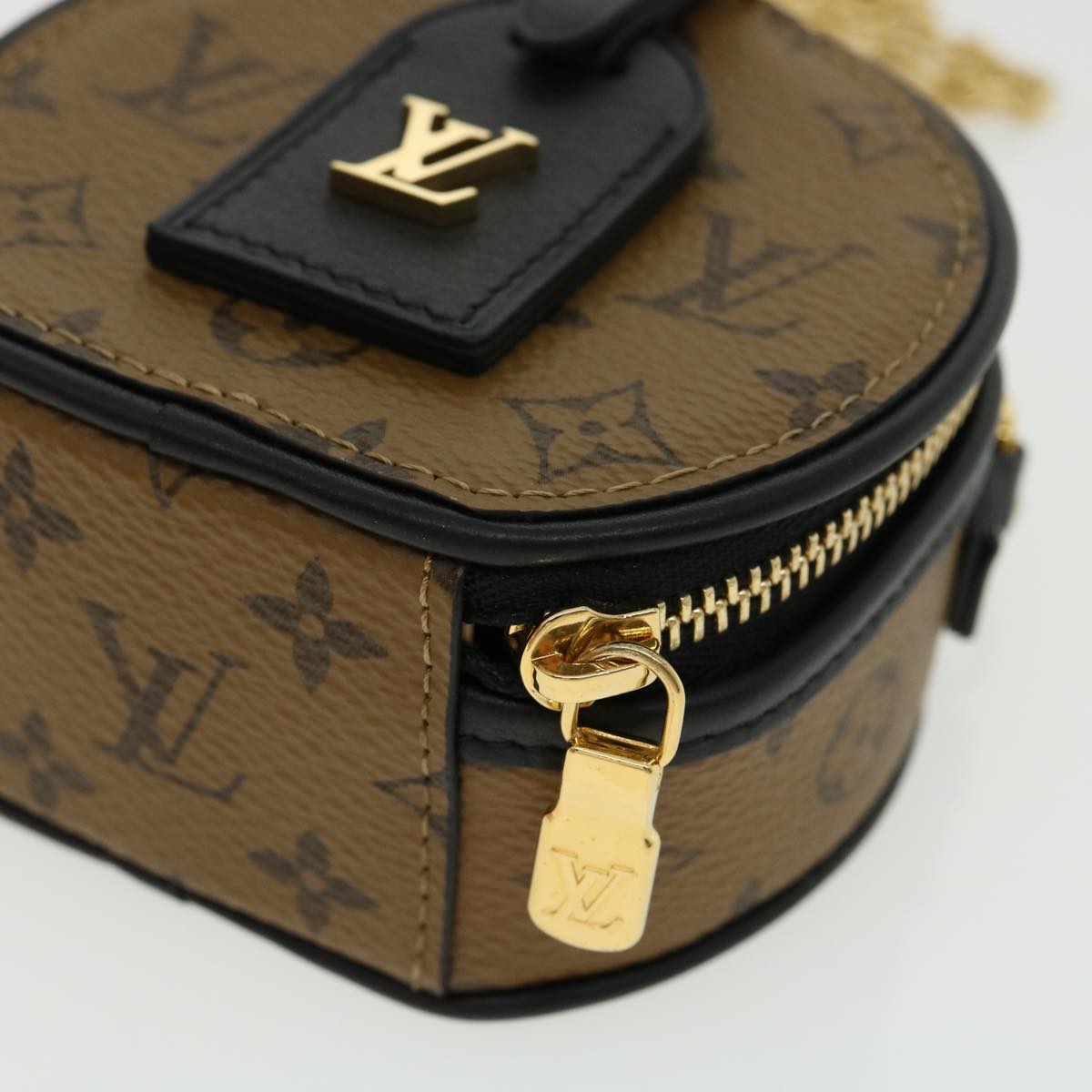 LOUIS VUITTON Monogram Reverse Boite Chapeau Shoulder Bag Brown