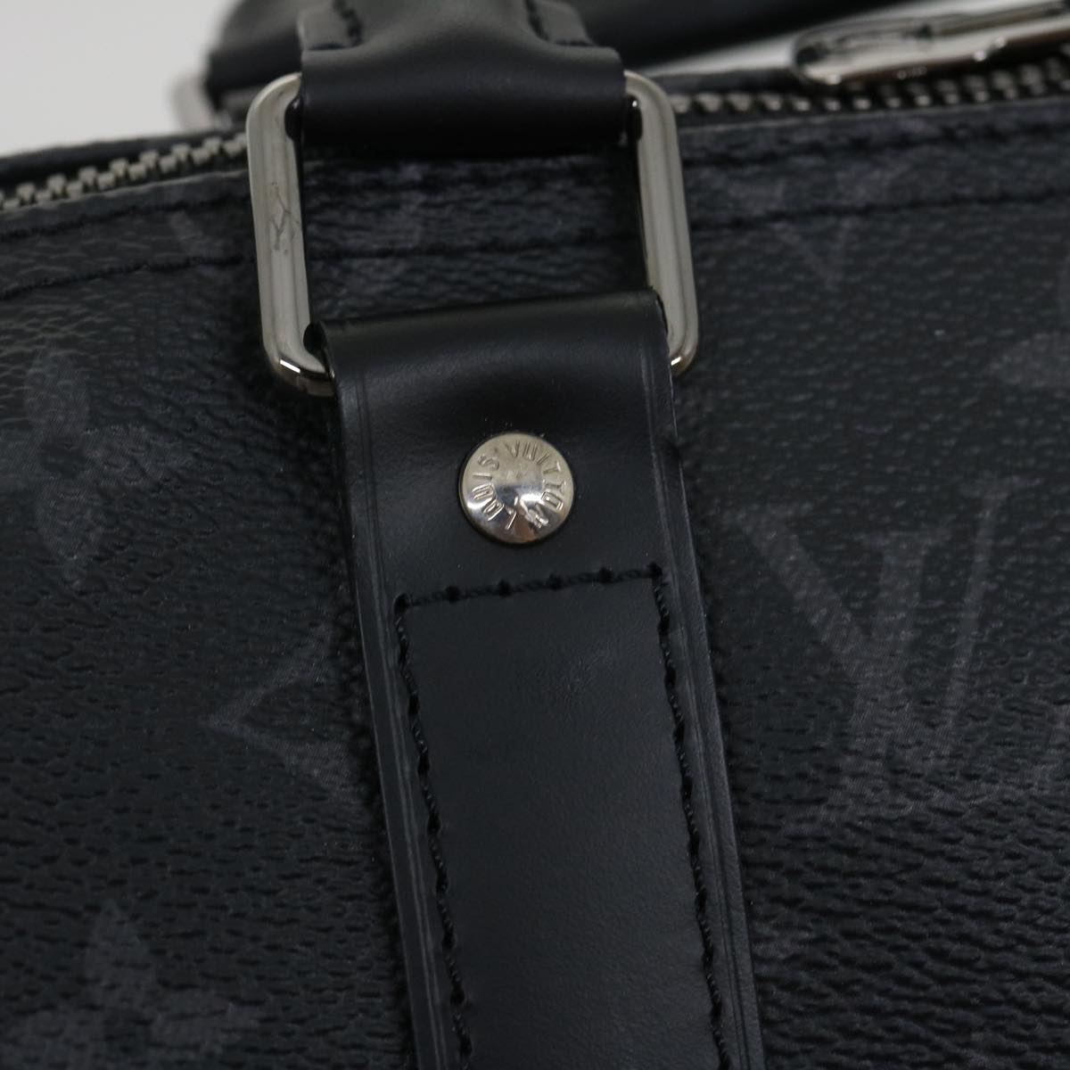 Louis Vuitton Keepall Bandouliere Duffle Red Leather for
