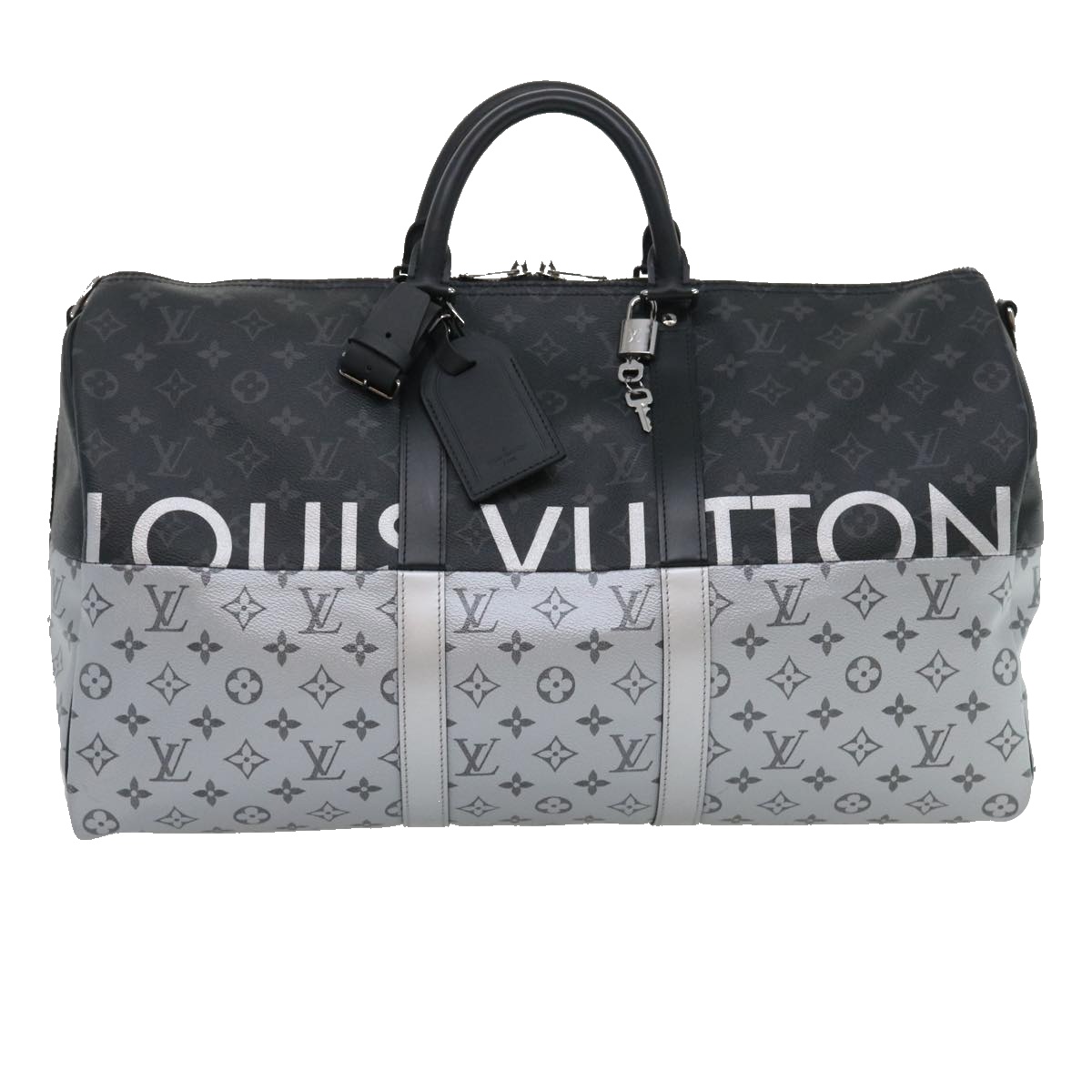 Louis Vuitton Keepall Bandouliere Duffle Red Leather for