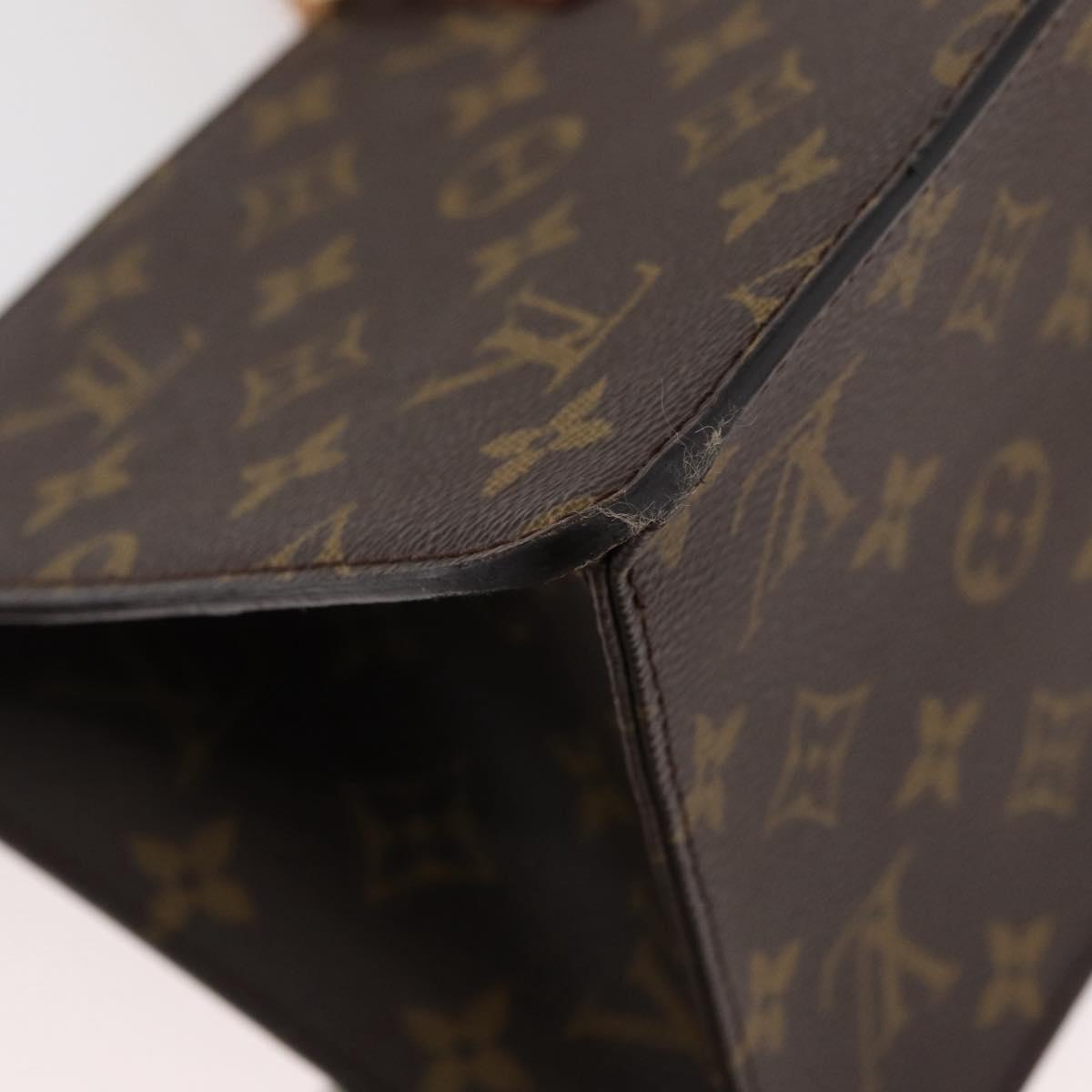 LOUIS VUITTON Monogram Sac Triangle Hand Bag M51360 LV Auth
