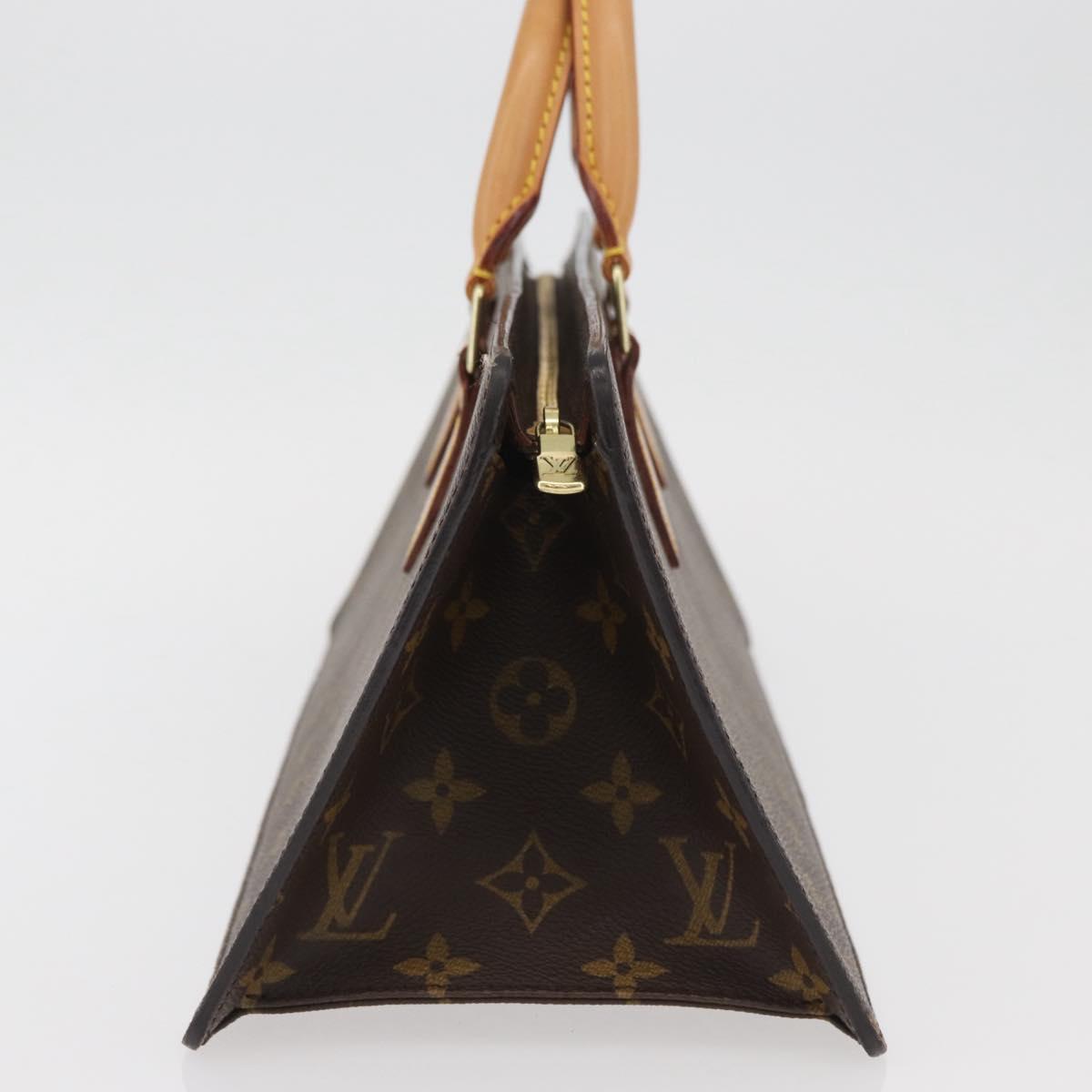 LOUIS VUITTON Monogram Sac Triangle Hand Bag M51360 LV Auth