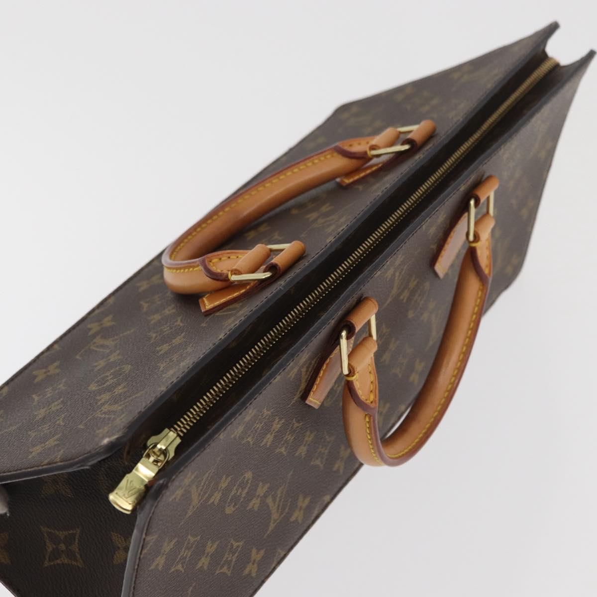 LOUIS VUITTON Monogram Sac Triangle Hand Bag M51360 LV Auth