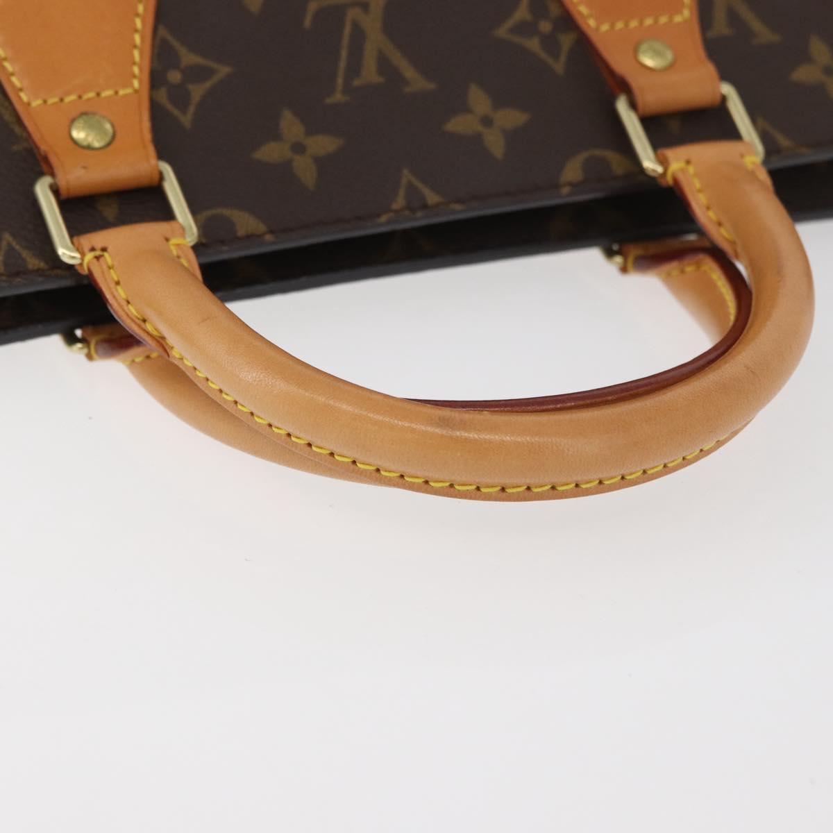 LOUIS VUITTON Monogram Sac Triangle Hand Bag M51360 LV Auth