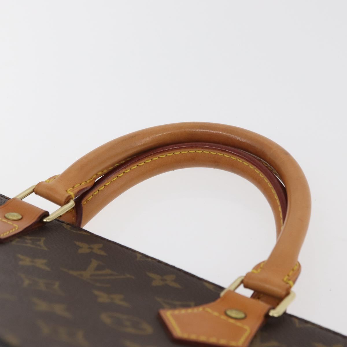 LOUIS VUITTON Monogram Sac Triangle Hand Bag M51360 LV Auth