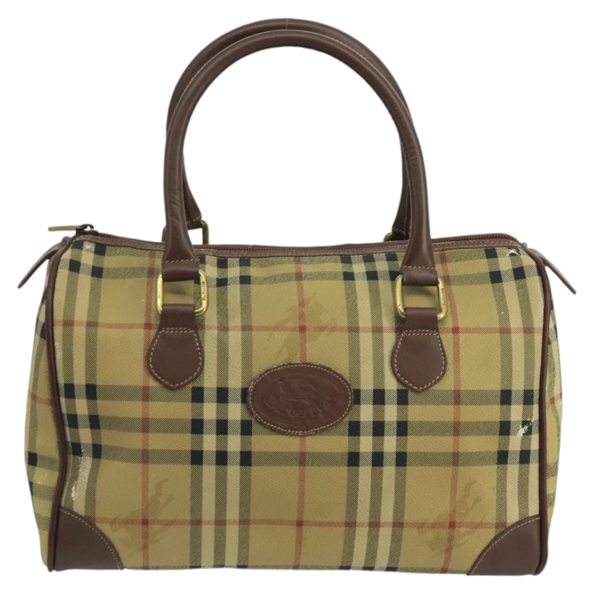 バッグ BURBERRY Bostonbag nova check Hoselogo BURBERRY Nova Check hose logo Boston bag Women 【Used】 | eBay