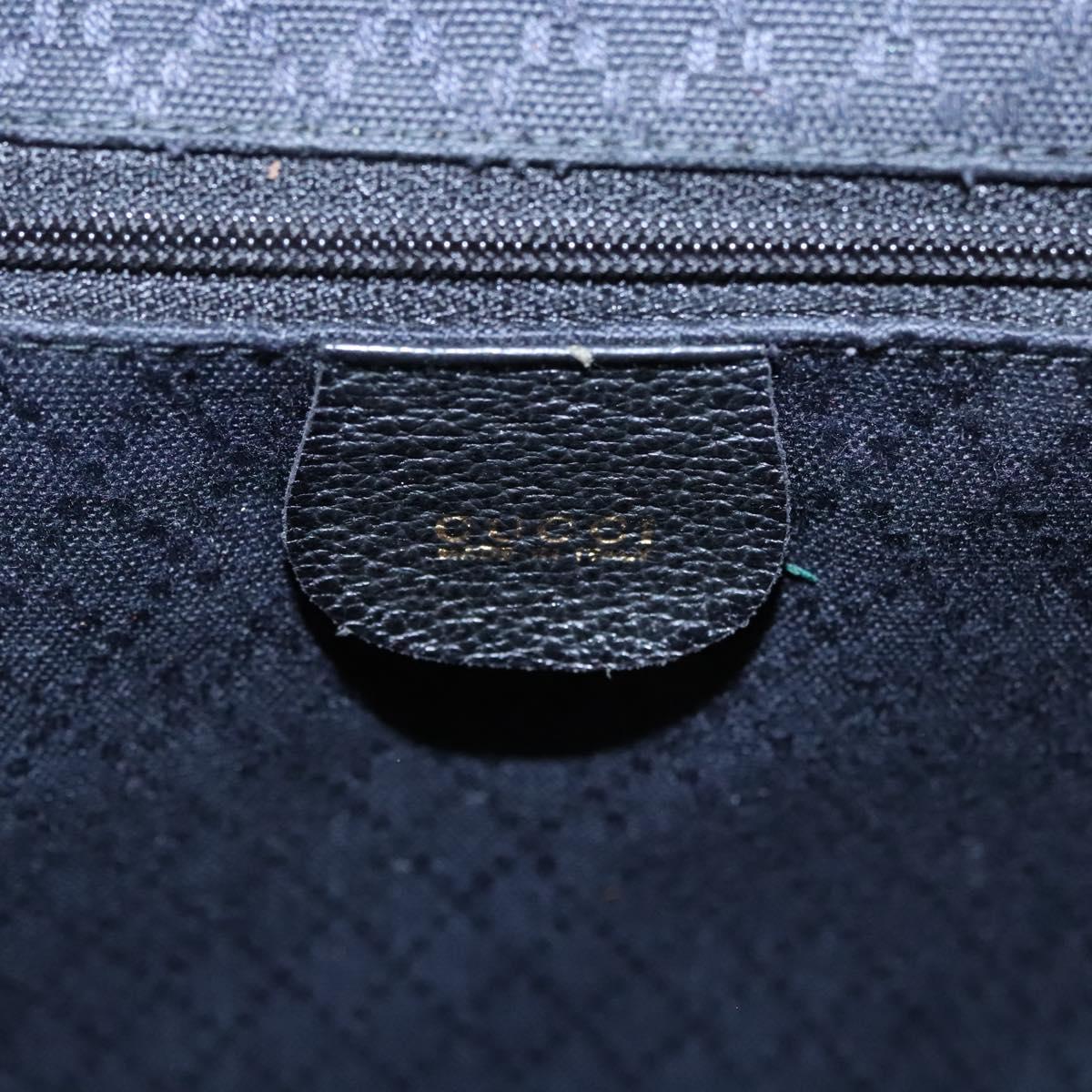 GUCCI Bamboo Backpack Suede Leather Black Gold 003 58 0016 Auth nb007 GUCCI Bamboo Backpack Suede Black Gold 003 58 0016 Auth  main image 2