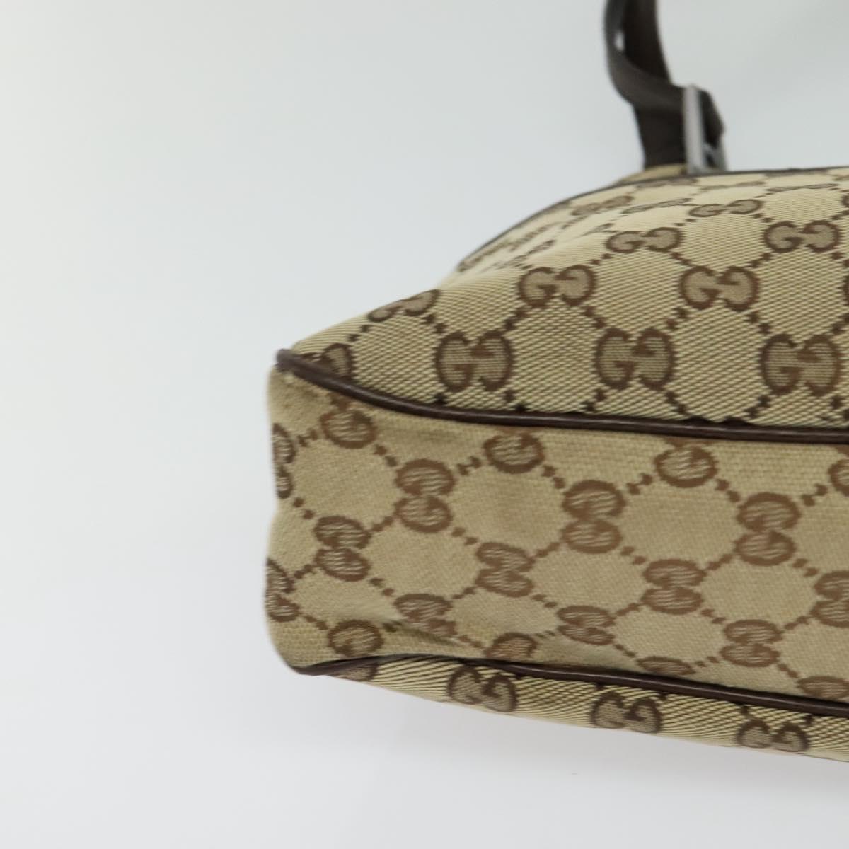 バッグ Gucci Vintage GG Canvas Shoulder Bag GUCCI GG Canvas Shoulder Bag Beige Silver 121023 Auth nb042 | eBay