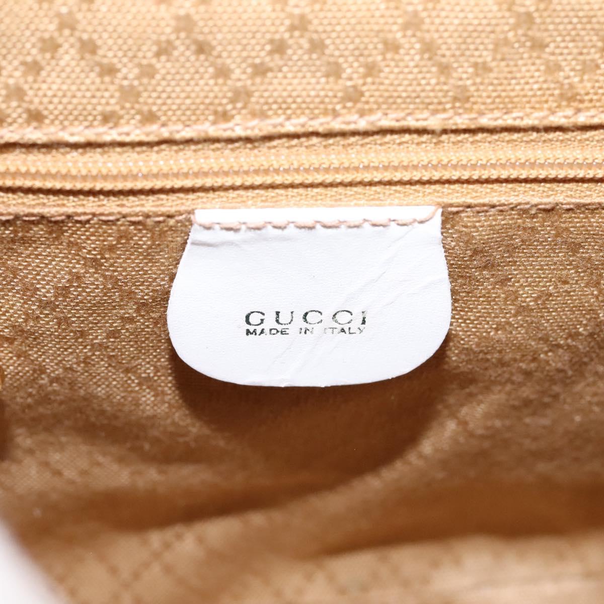 GUCCI Bamboo Backpack Patent leather Beige Gold 003 2058  display picture 2