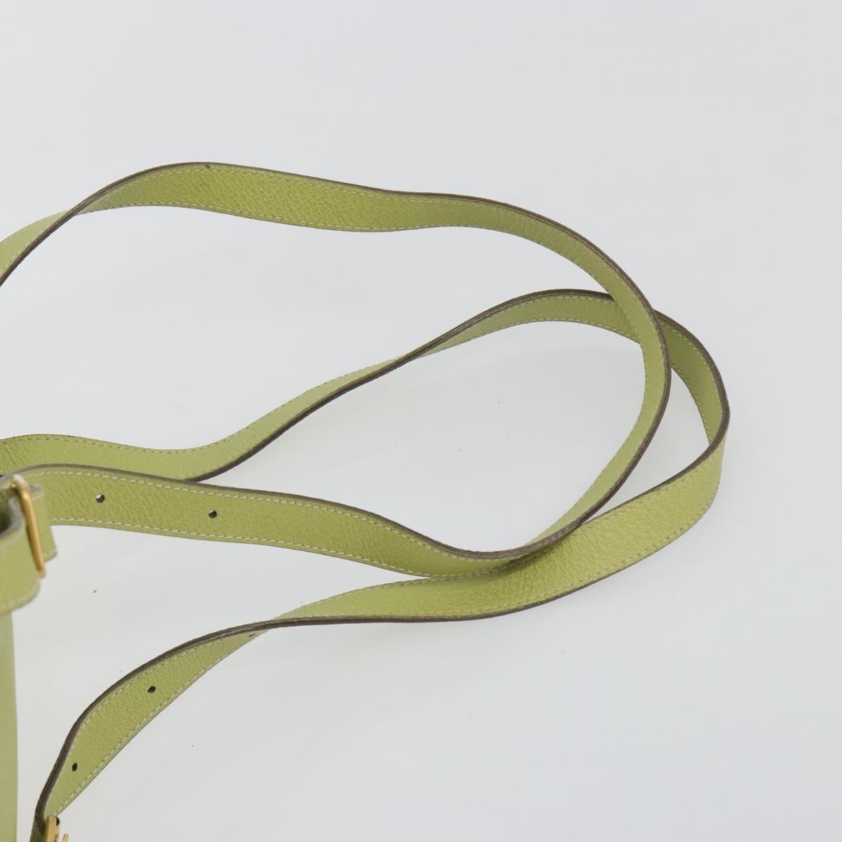 GUCCI Bamboo Backpack Suede Leather Green Gold 003 1956 0030 