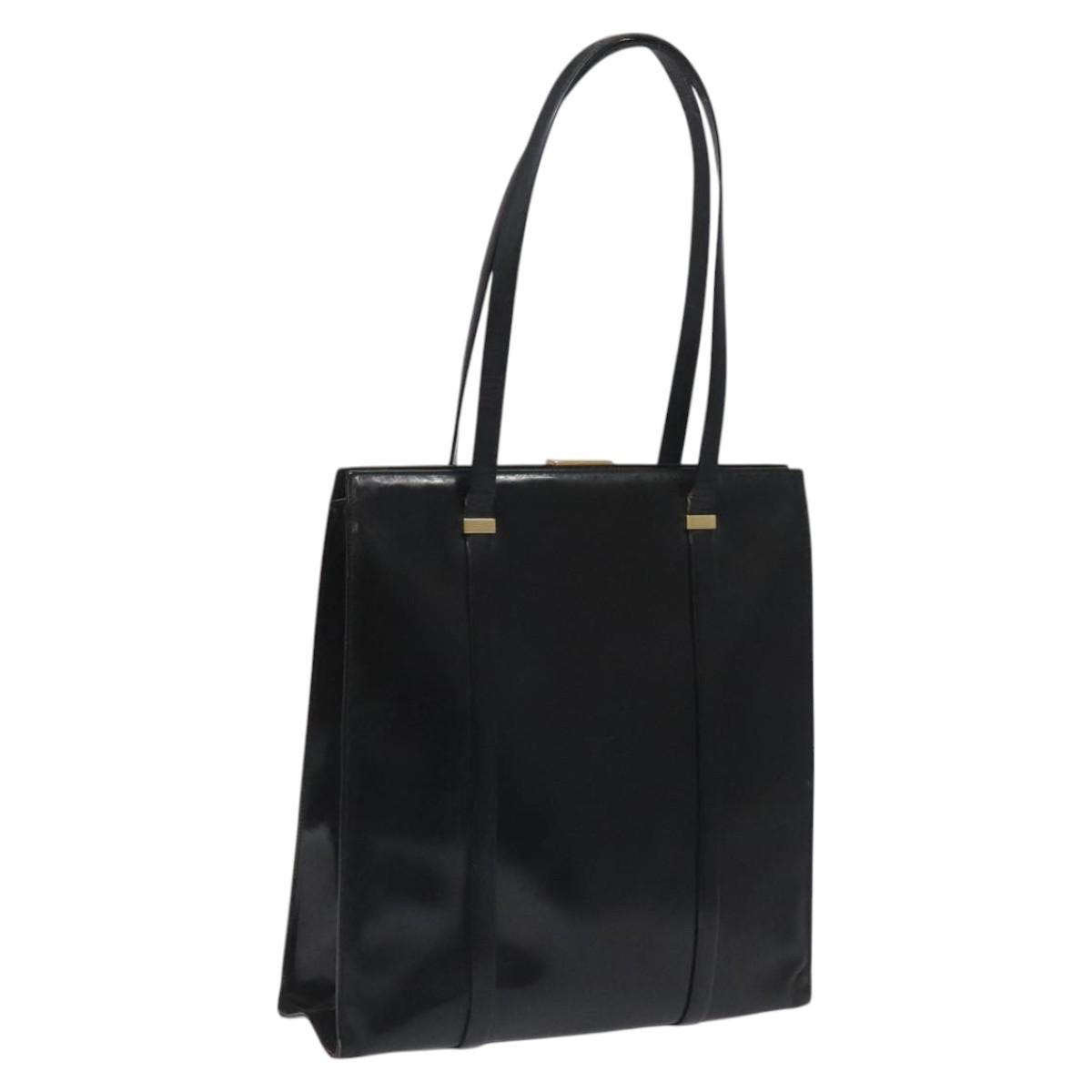 バッグ archive GUCCI leather hand bag GUCCI Tote Bag Patent leather Black Auth nb206 | eBay