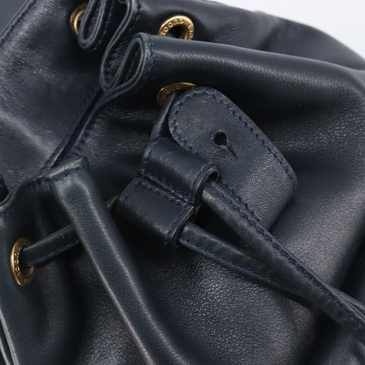 GUCCI Bamboo Backpack Leather Black Gold 003 3444 0030 Auth  display picture 1