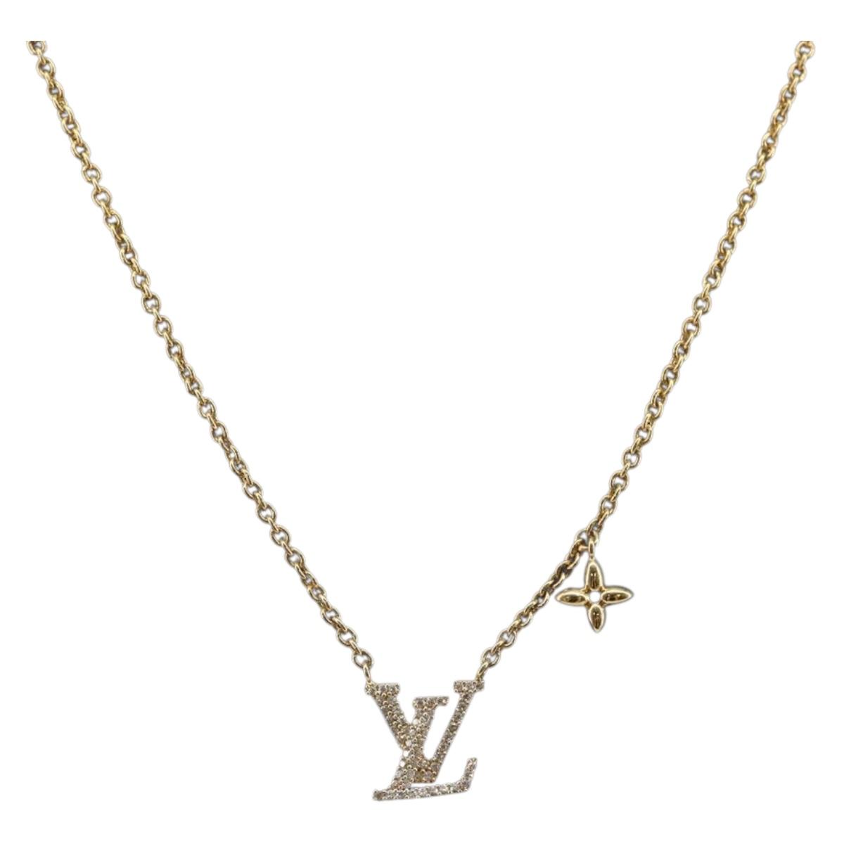 か*な様 LOUIS VUITTON メタルペンダントネックレス LOUIS VUITTON Necklace LV Iconic Necklace metal Gold M00596 LV