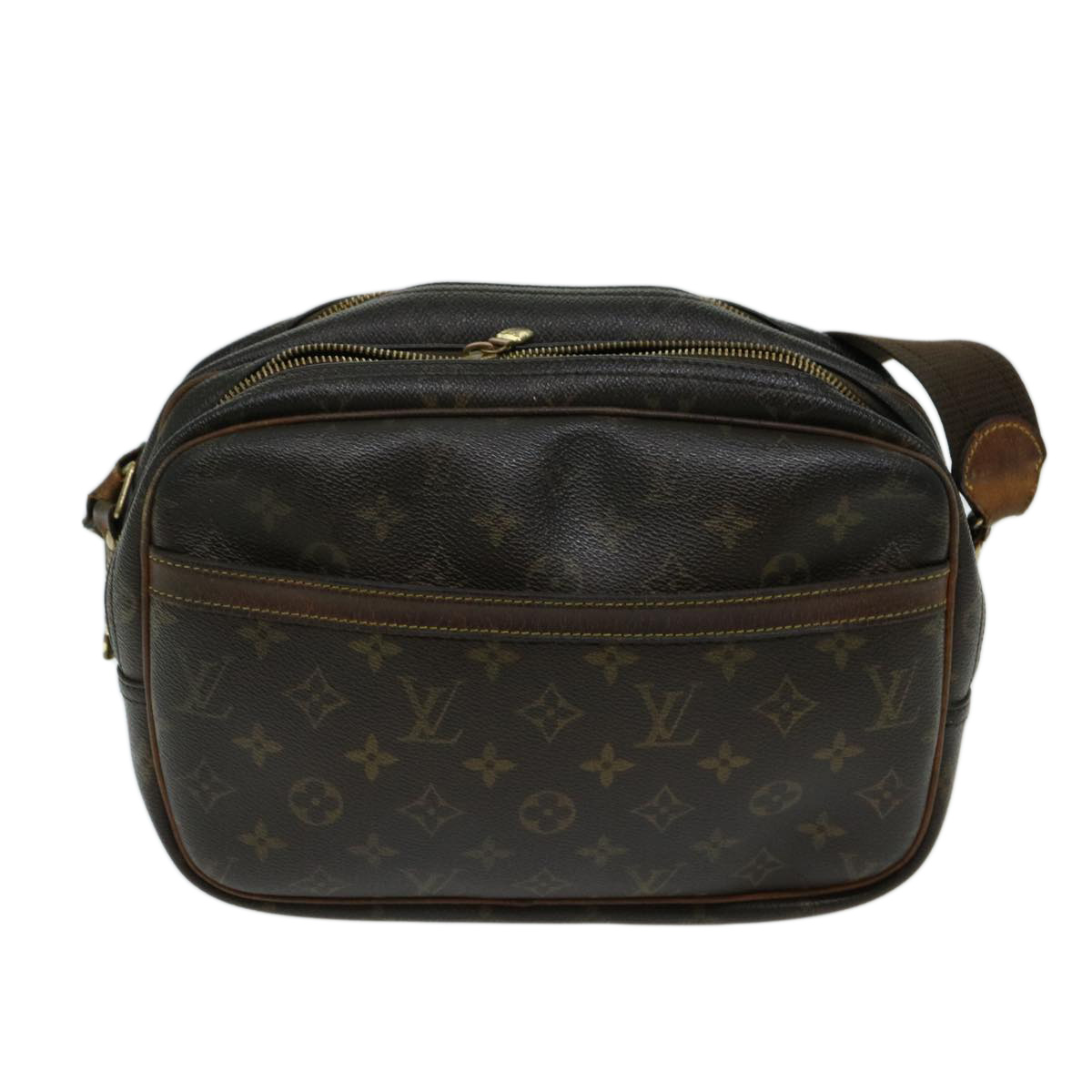 LOUIS VUITTON Monogram Reporter PM Shoulder Bag M45254 LV Auth