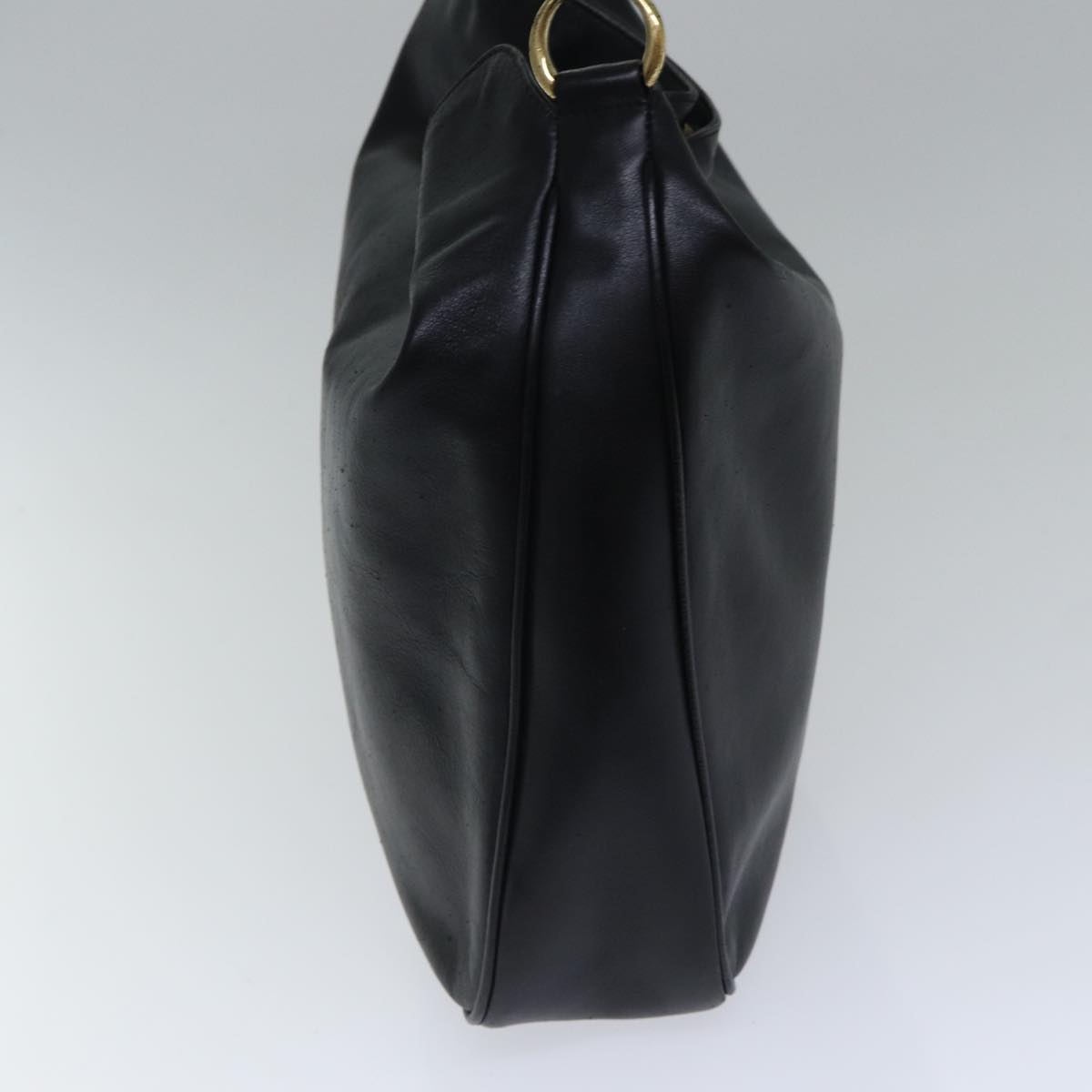 Bamboo handle2way bag／mesh black leather Jil Sander - Black Leather Bamboo Handle Small Bucket Bag