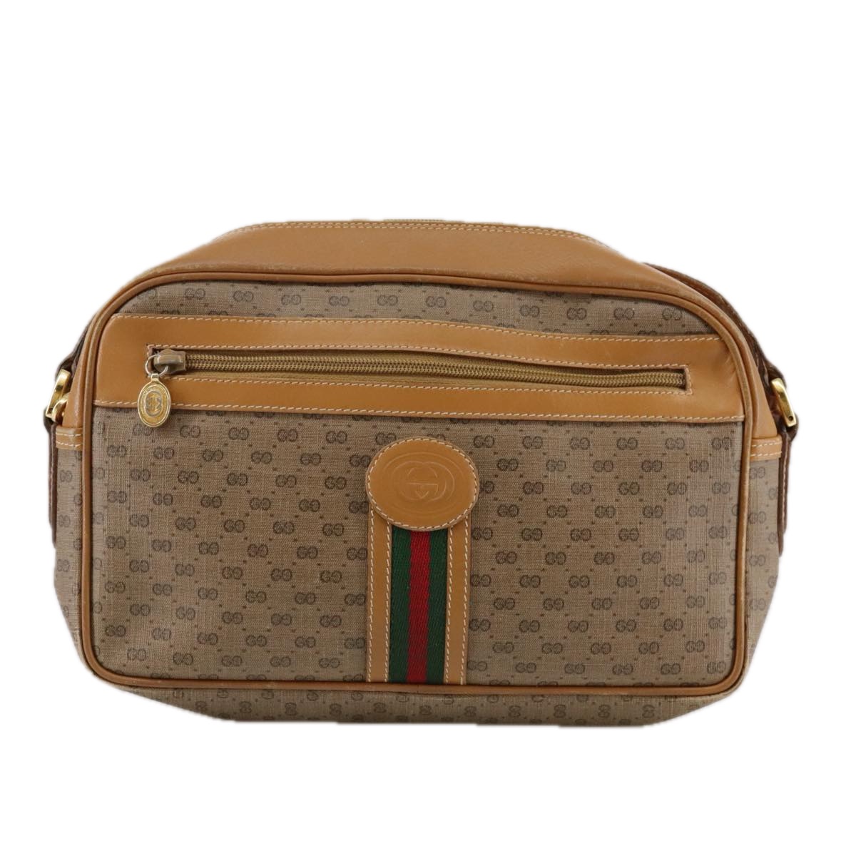 GUCCI Micro GG Supreme Web Sherry Line Shoulder Bag PVC
