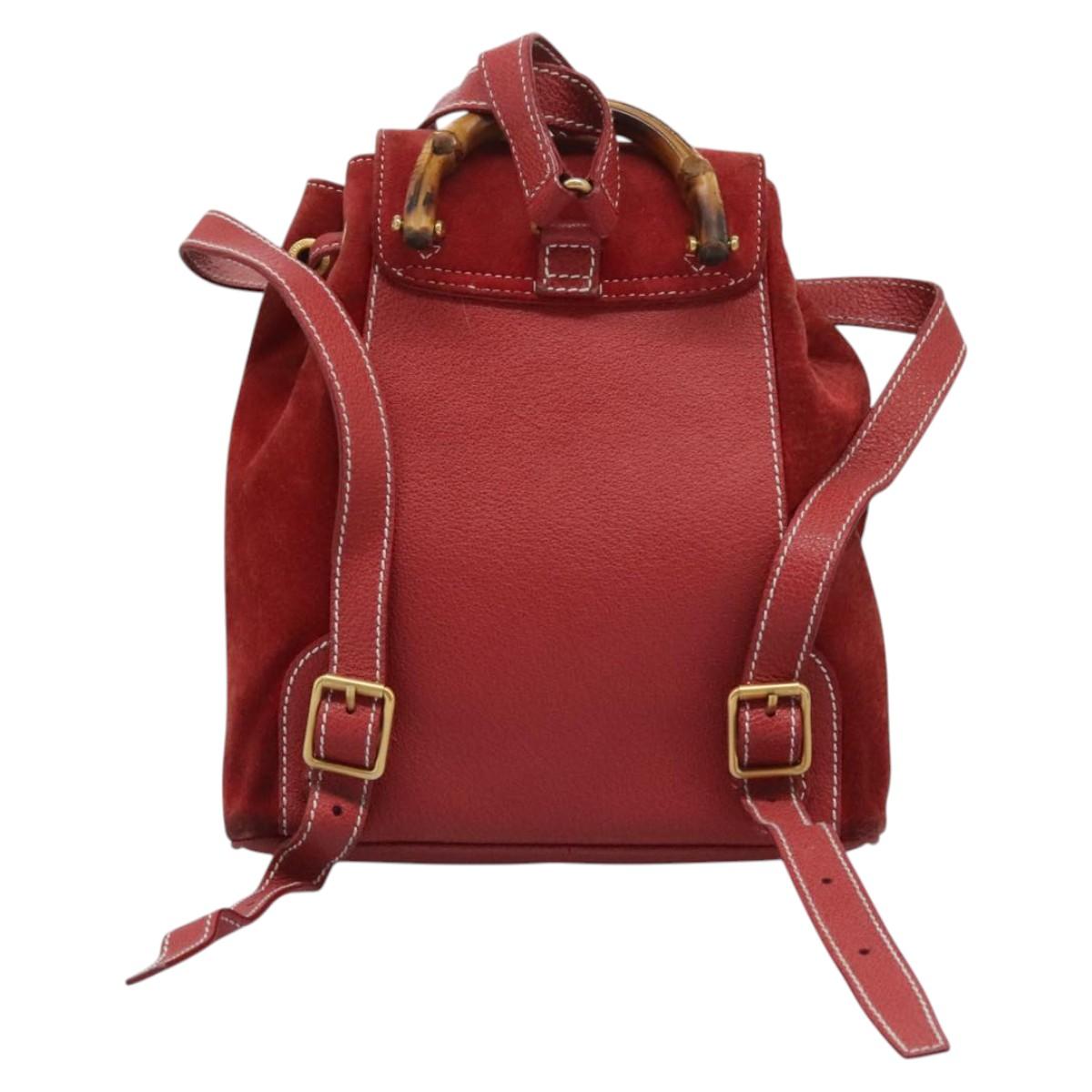 Gucci 003 2852 Backpack Gucci Gucci Leather Backpack Leather Backpack 003 2852 DUTY  main image 4