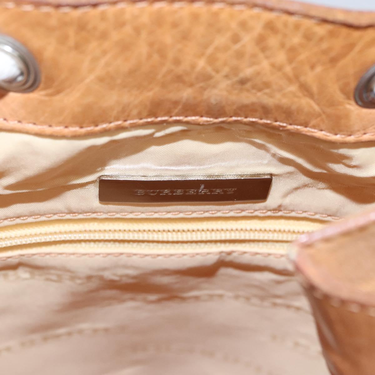 BURBERRY Backpack Canvas White Brown Auth th5698 Burberry BURBERRY Backpack Canvas White Brown Auth th5698  main image 4