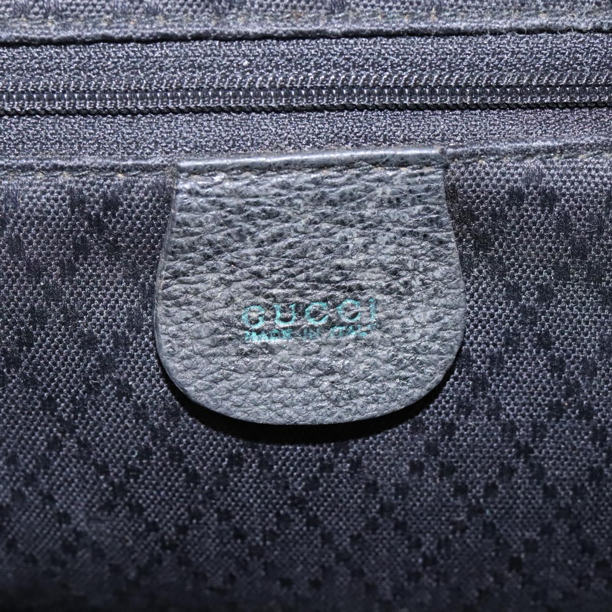 GUCCI Bamboo Backpack Suede Black Gold 003 2058 0016 Auth 