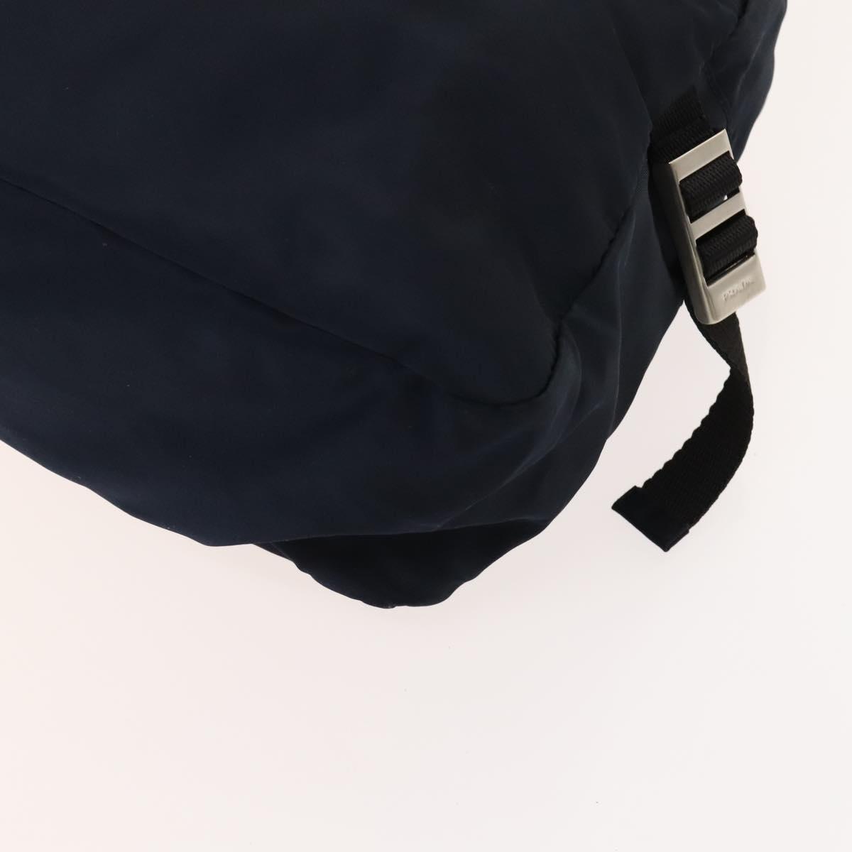 PRADA Backpack Nylon Navy Silver Auth th5858 PRADA Backpack Nylon Navy Silver Auth am9440 Silvery Navy  main image 3