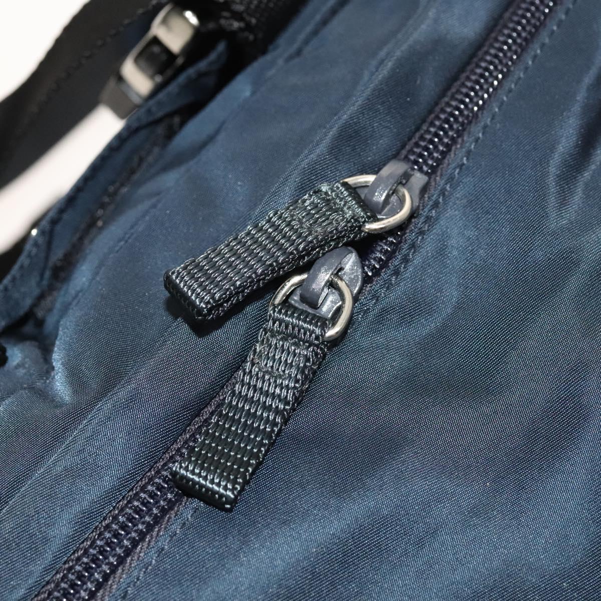 PRADA Backpack Nylon Navy Silver Auth th5858 PRADA Backpack Nylon Navy Silver Auth th5858 Silvery Navy  main image 4