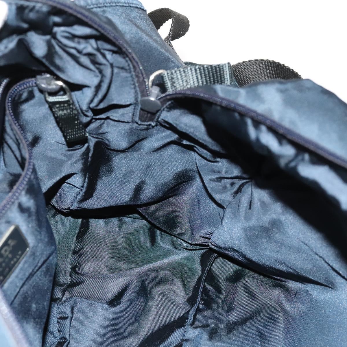 PRADA Backpack Nylon Navy Silver Auth th5858 | eBay display picture 3