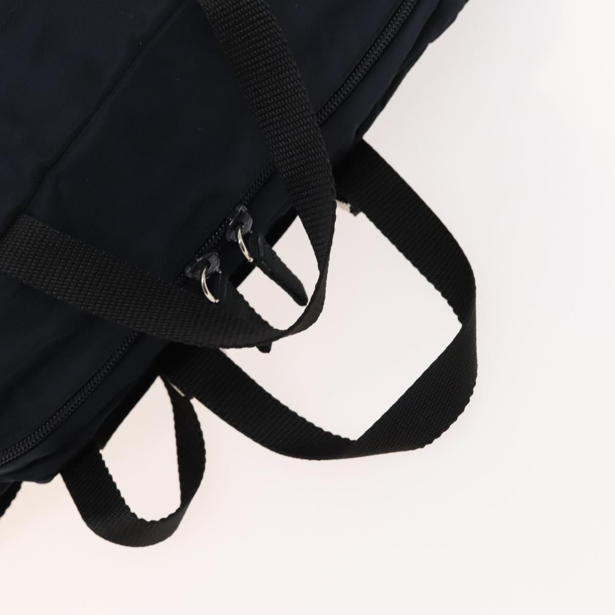 PRADA Backpack Nylon Navy Silver Auth th5858 PRADA Backpack Nylon Navy Silver Auth am9440 Silvery Navy  main image 2