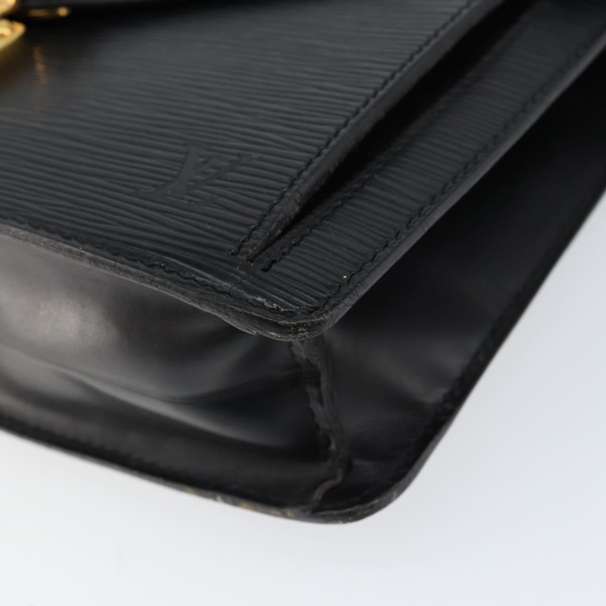 LOUIS VUITTON Epi Serie Dragonne Clutch Bag Black Noir M52612 LV