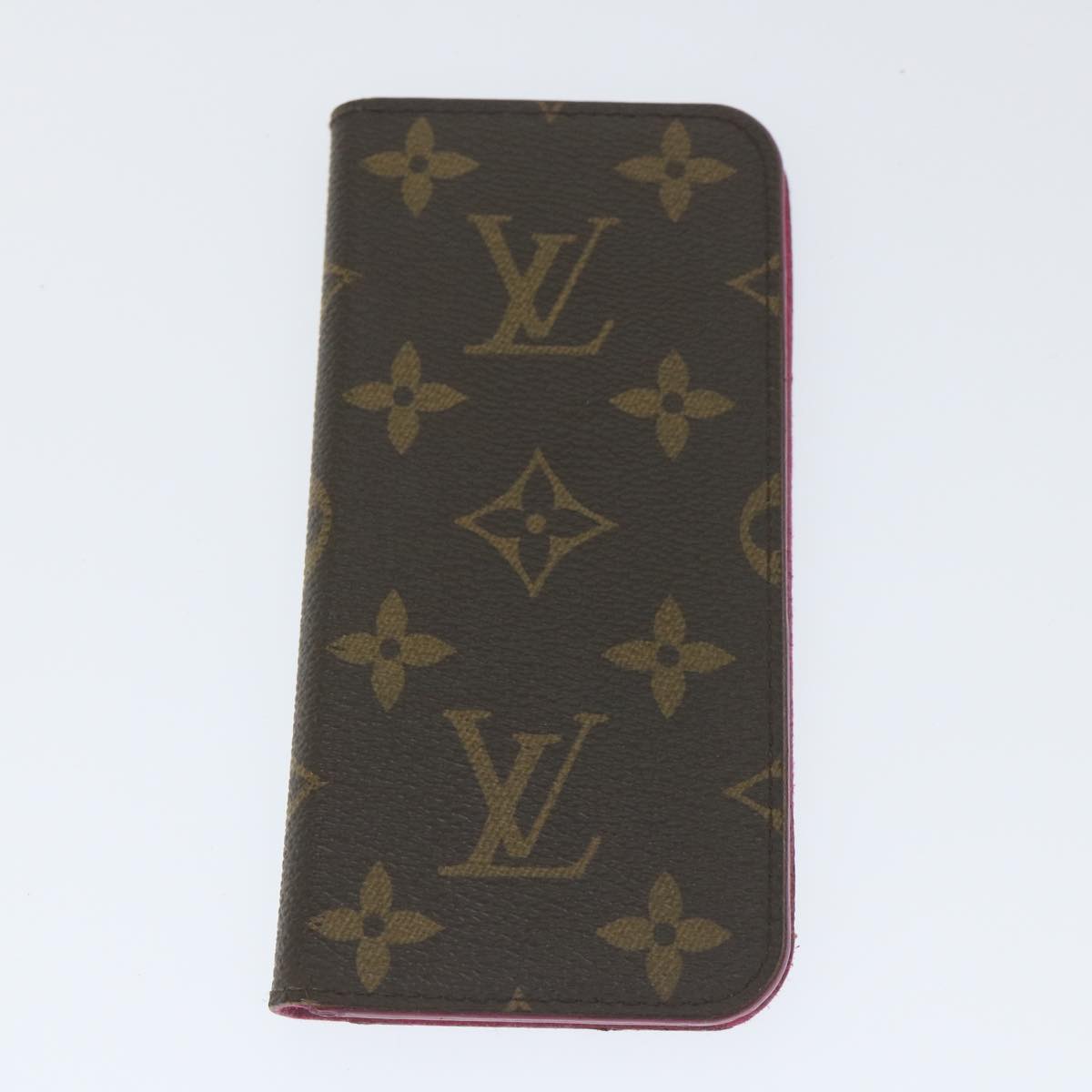 LOUIS VUITTON Monogram iPhone Case 4Set Blue Pink LV Auth