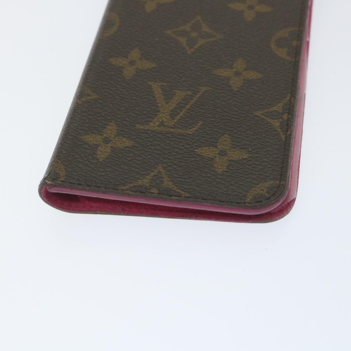 LOUIS VUITTON Monogram iPhone Case 4Set Blue Pink LV Auth