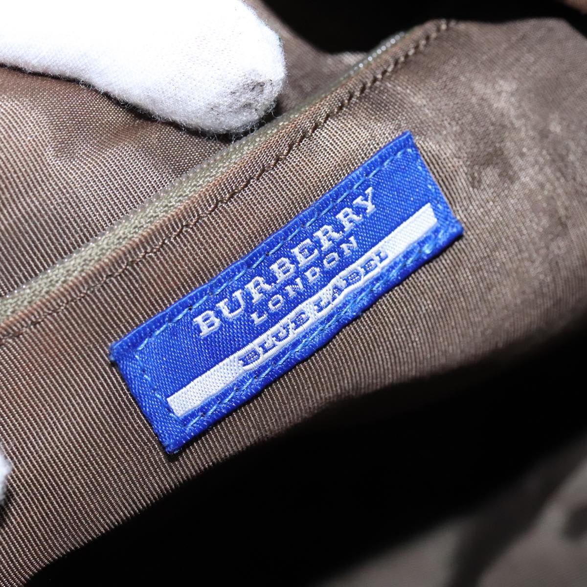 BURBERRY Blue Label Shoulder Bag Leather Gray Auth ti2581 | eBay