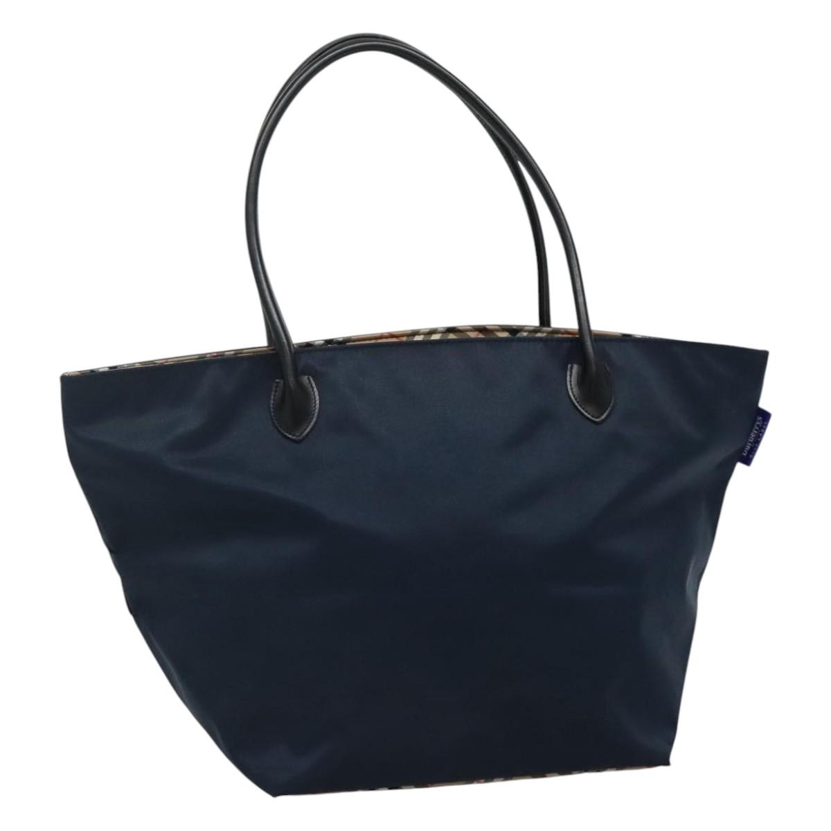 Burberrys Blue Label Tote Bag Nylon Navy Auth ti2781 | eBay