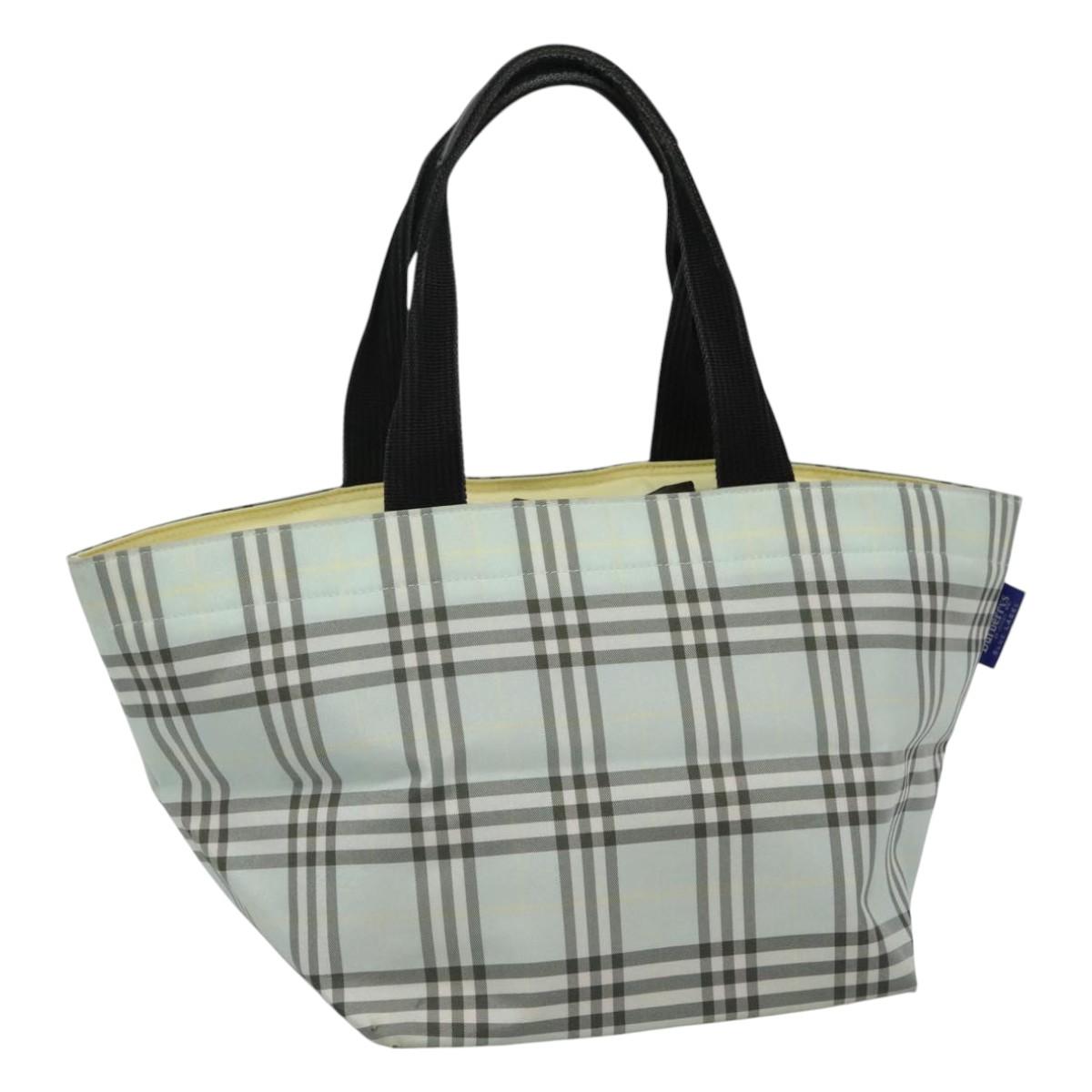 バッグ Burberry Blue Label Check Tote Bag Burberrys Blue Label Nova Check Tote Bag Nylon Light Blue