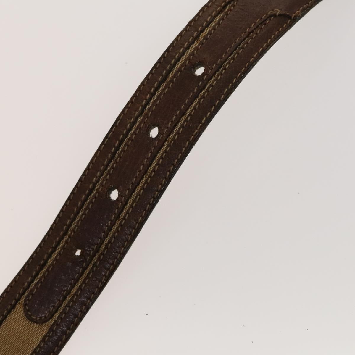 GUCCI GG Canvas Web Sherry Line Belt Canvas 3 Set White  display picture 1