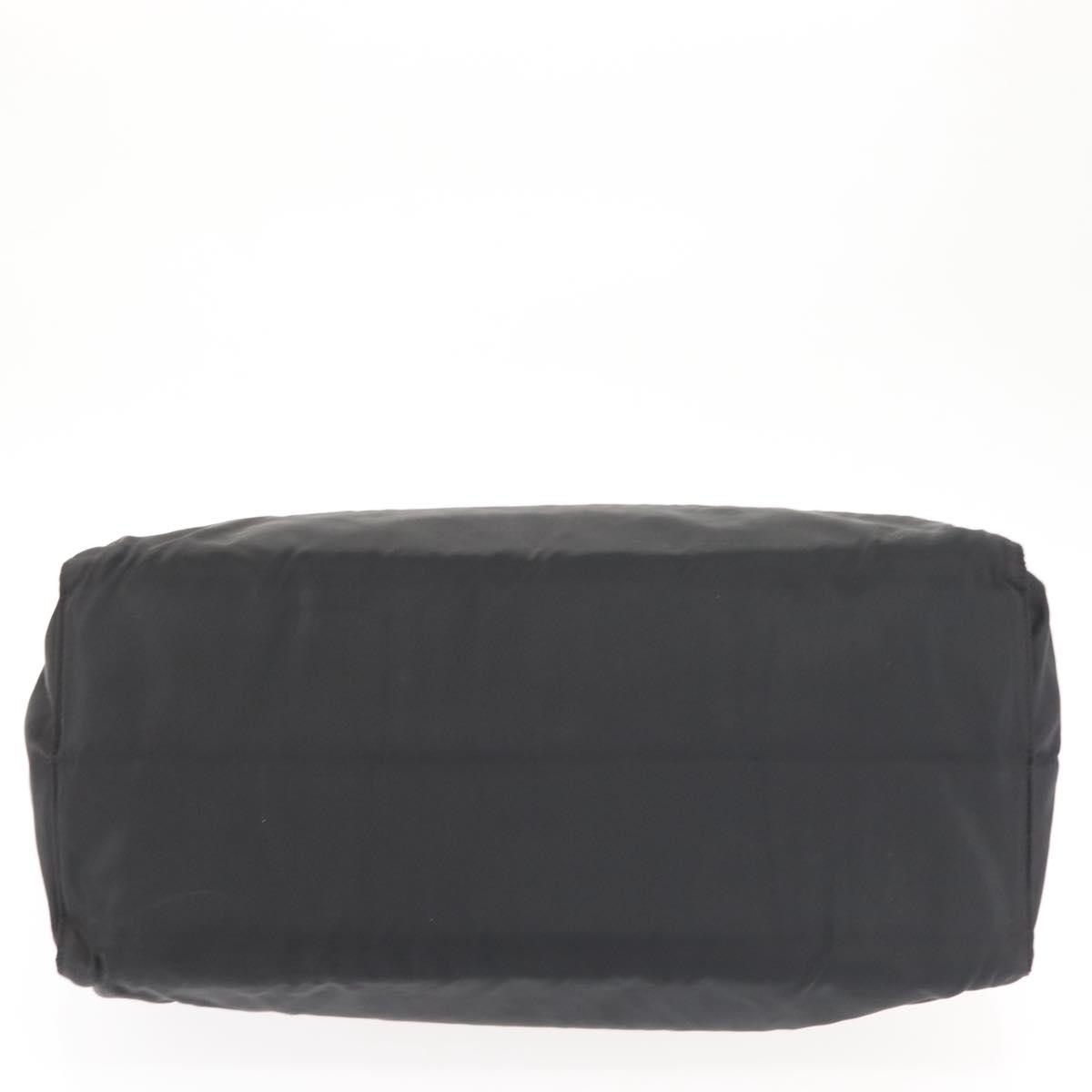 PRADA Hand Bag Nylon metal Black Gold Auth ti3459 | eBay
