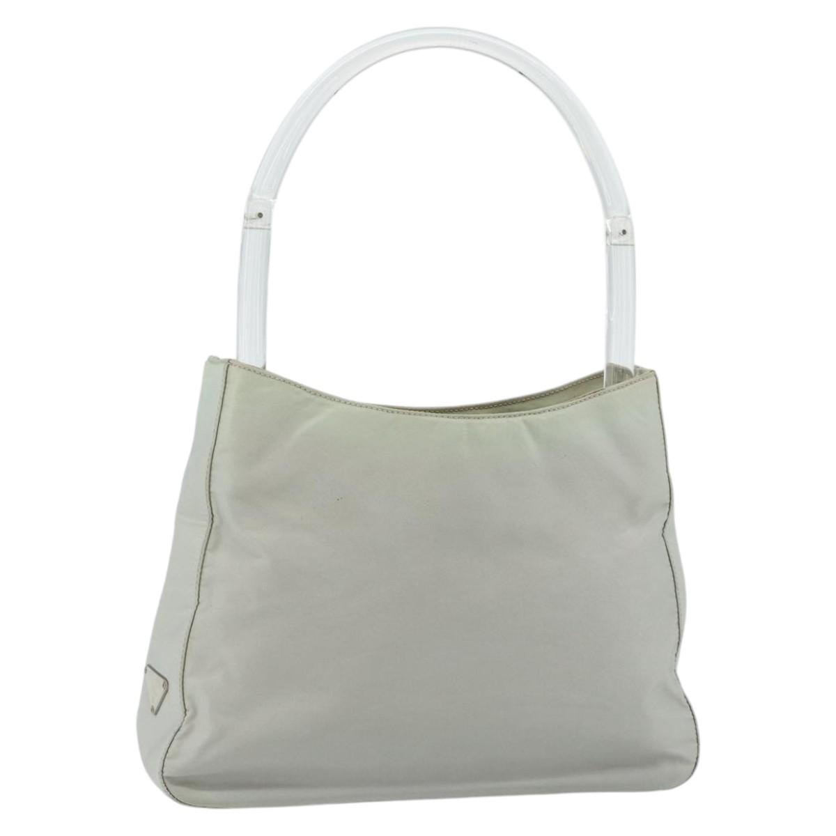 PRADA Hand Bag Nylon Baby Blue Clear Auth ti3873 | eBay