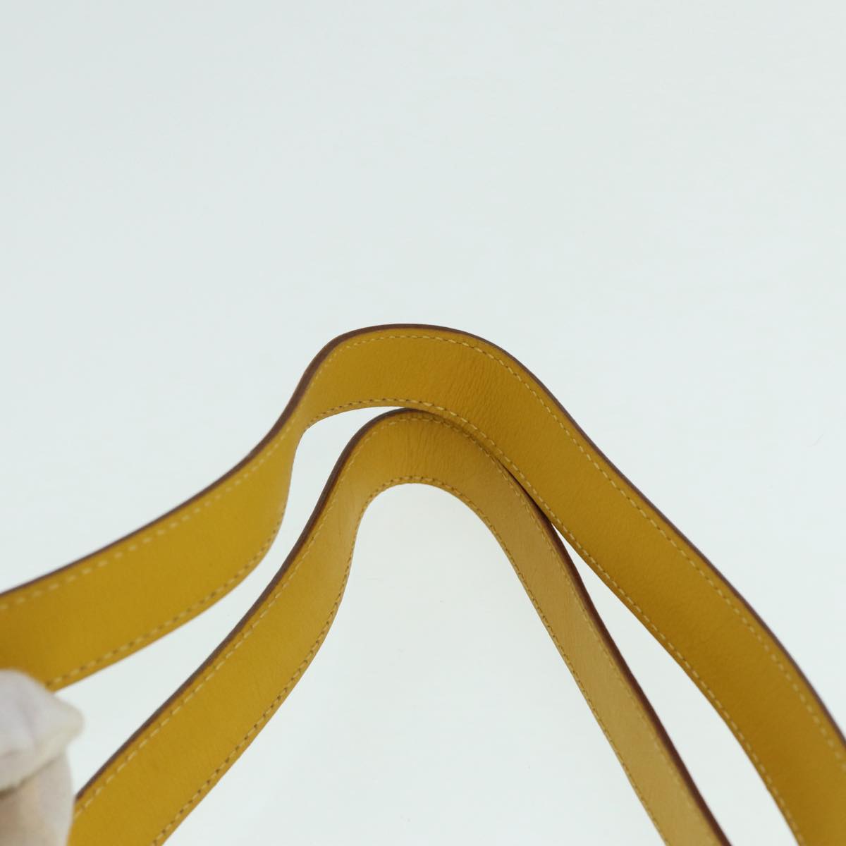 Salvatore Ferragamo Gancini Backpack Suede Yellow Gold Auth yk14203 2336766-13.jpg main image 4