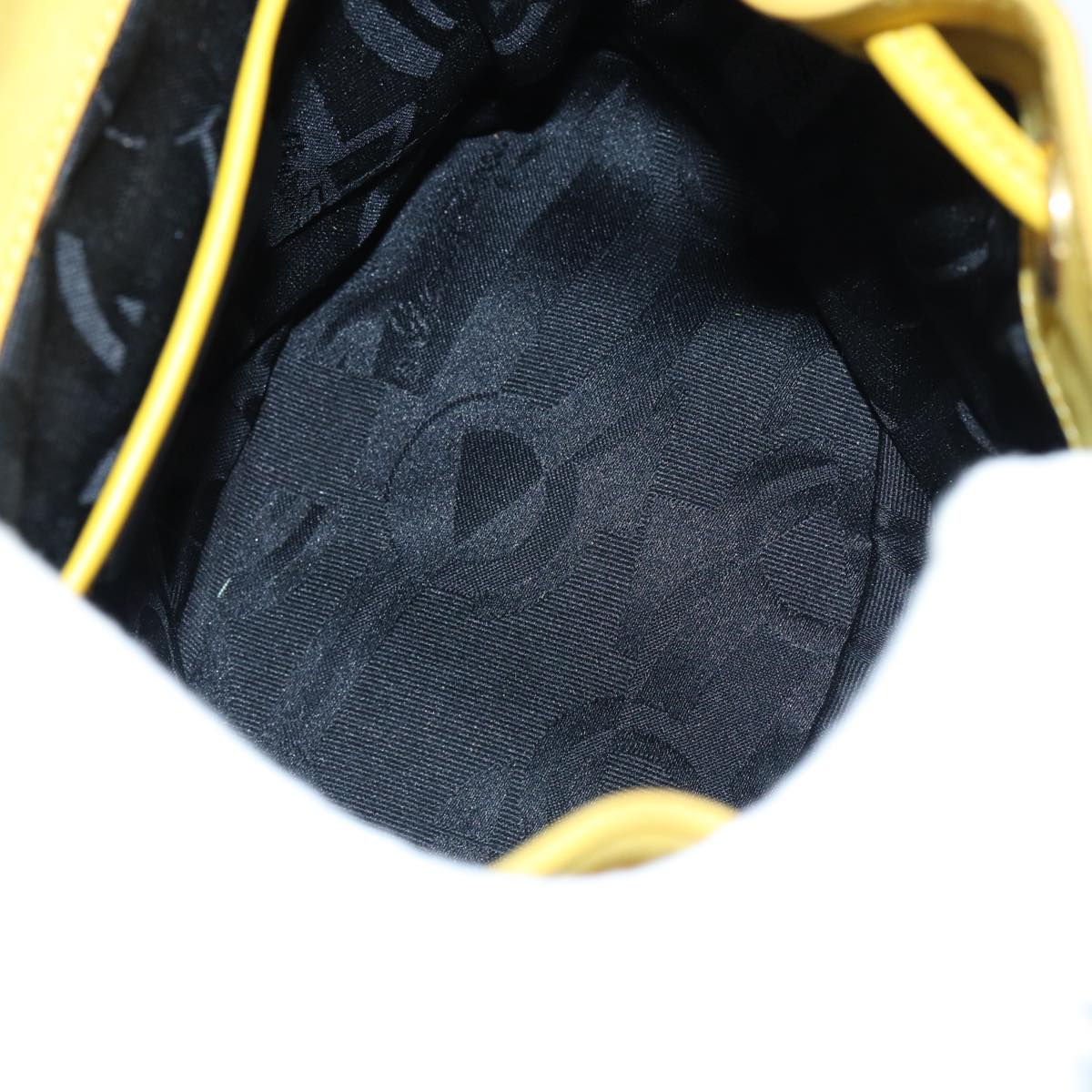 Salvatore Ferragamo Gancini Backpack Suede Yellow Gold Auth  display picture 3