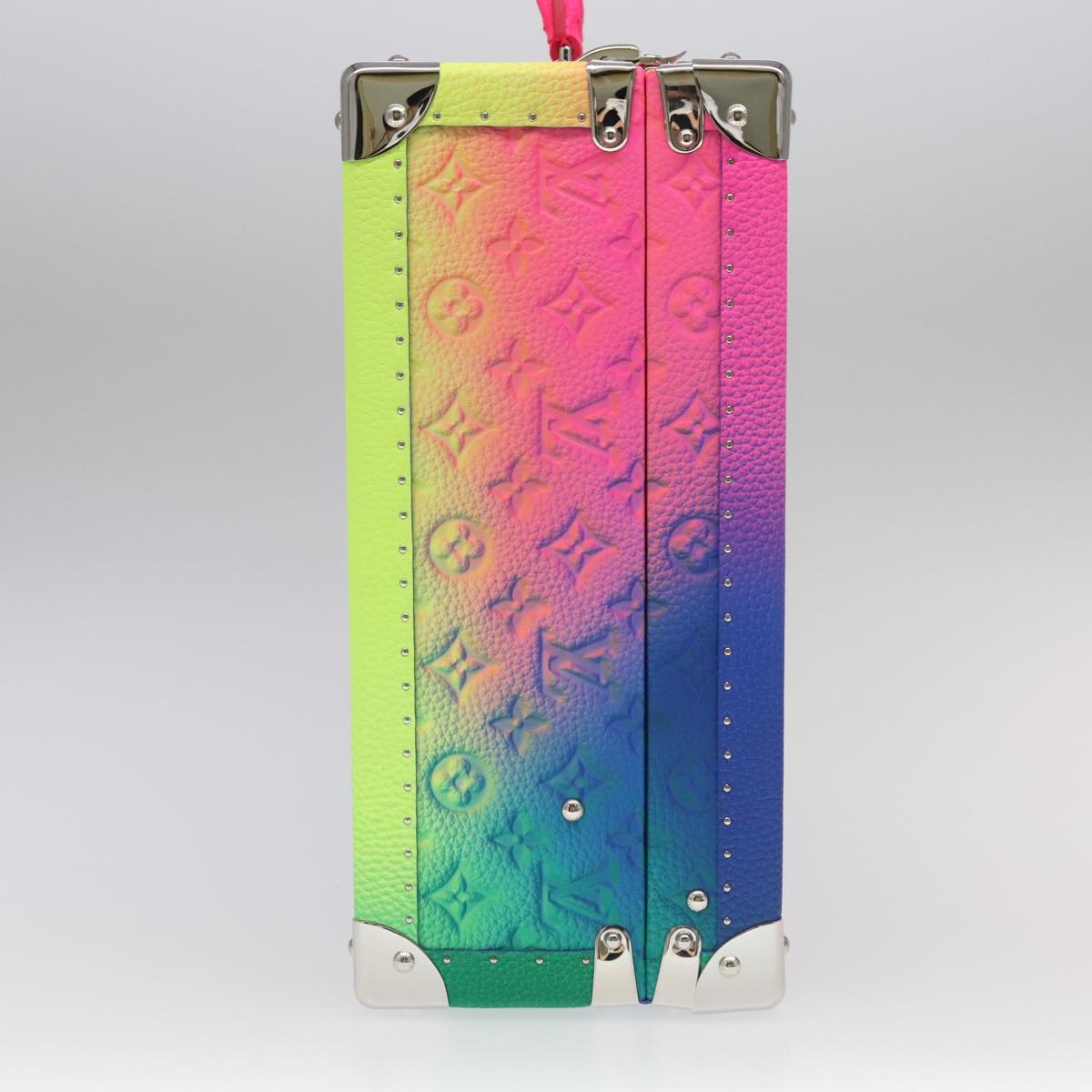 LOUIS VUITTON Taurillon Illusion Cotoville 40 Trunk Multicolor LV