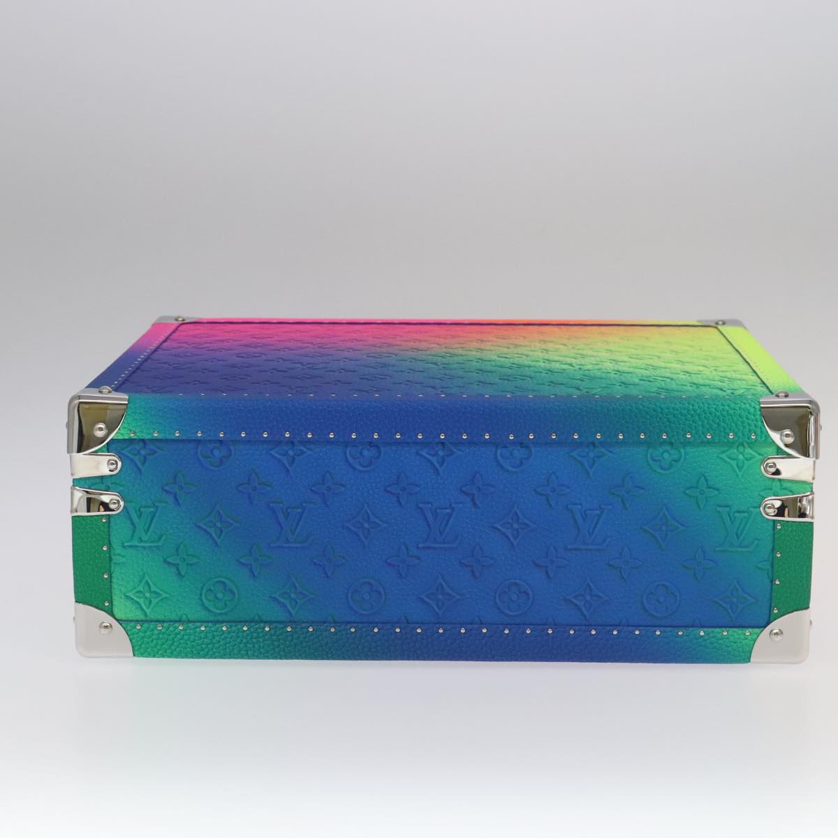 LOUIS VUITTON Taurillon Illusion Cotoville 40 Trunk Multicolor LV