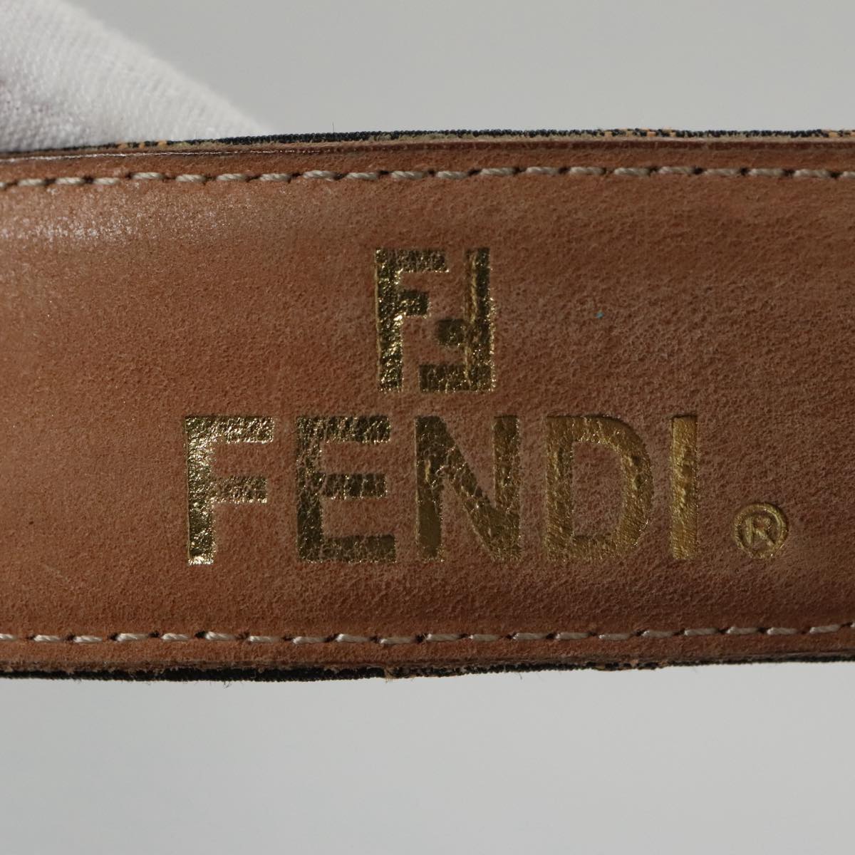 FENDI Zucca Canvas Belt 32.3\