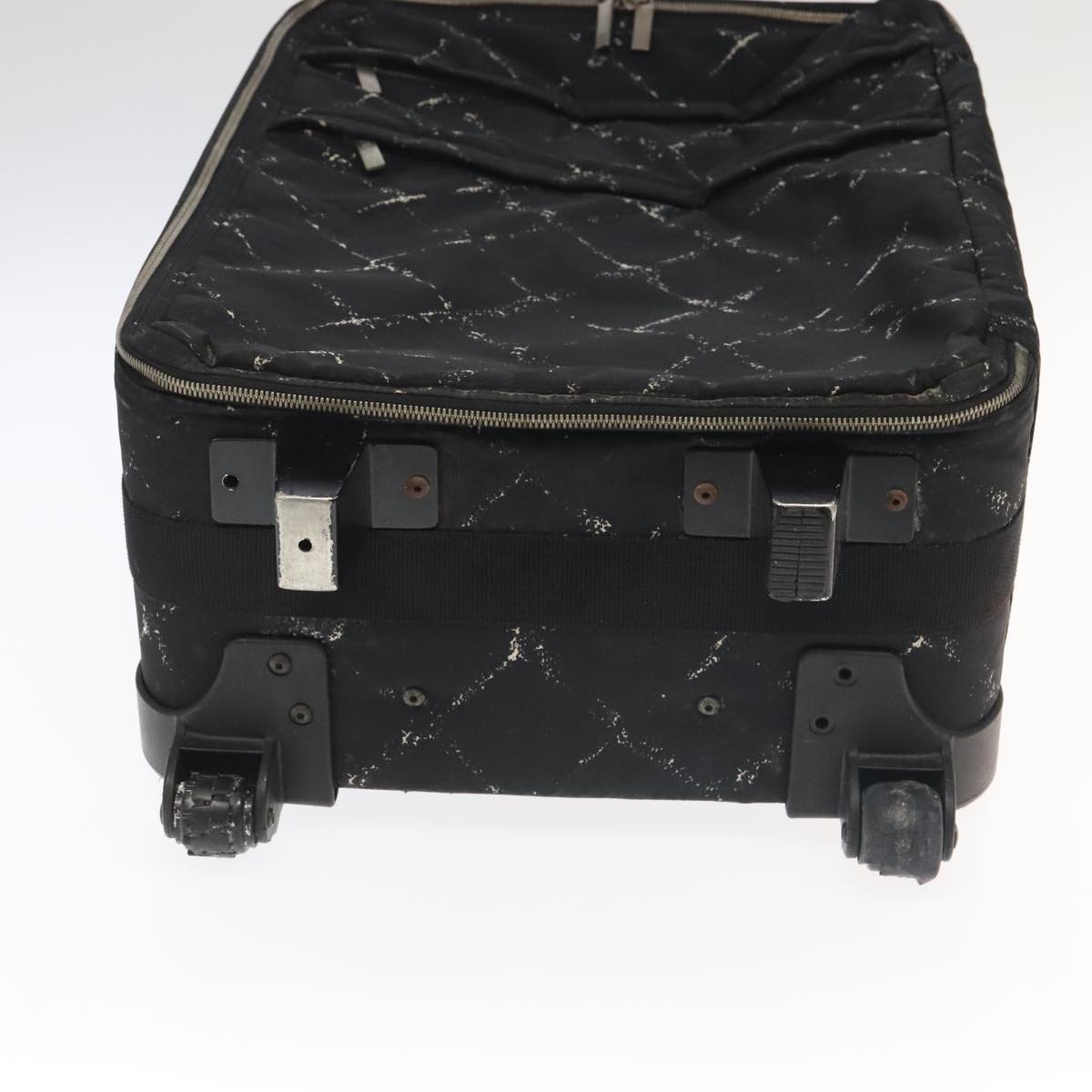 CHANEL New Travel Line Suitcase Nylon Black CC Auth yk16489 | eBay
