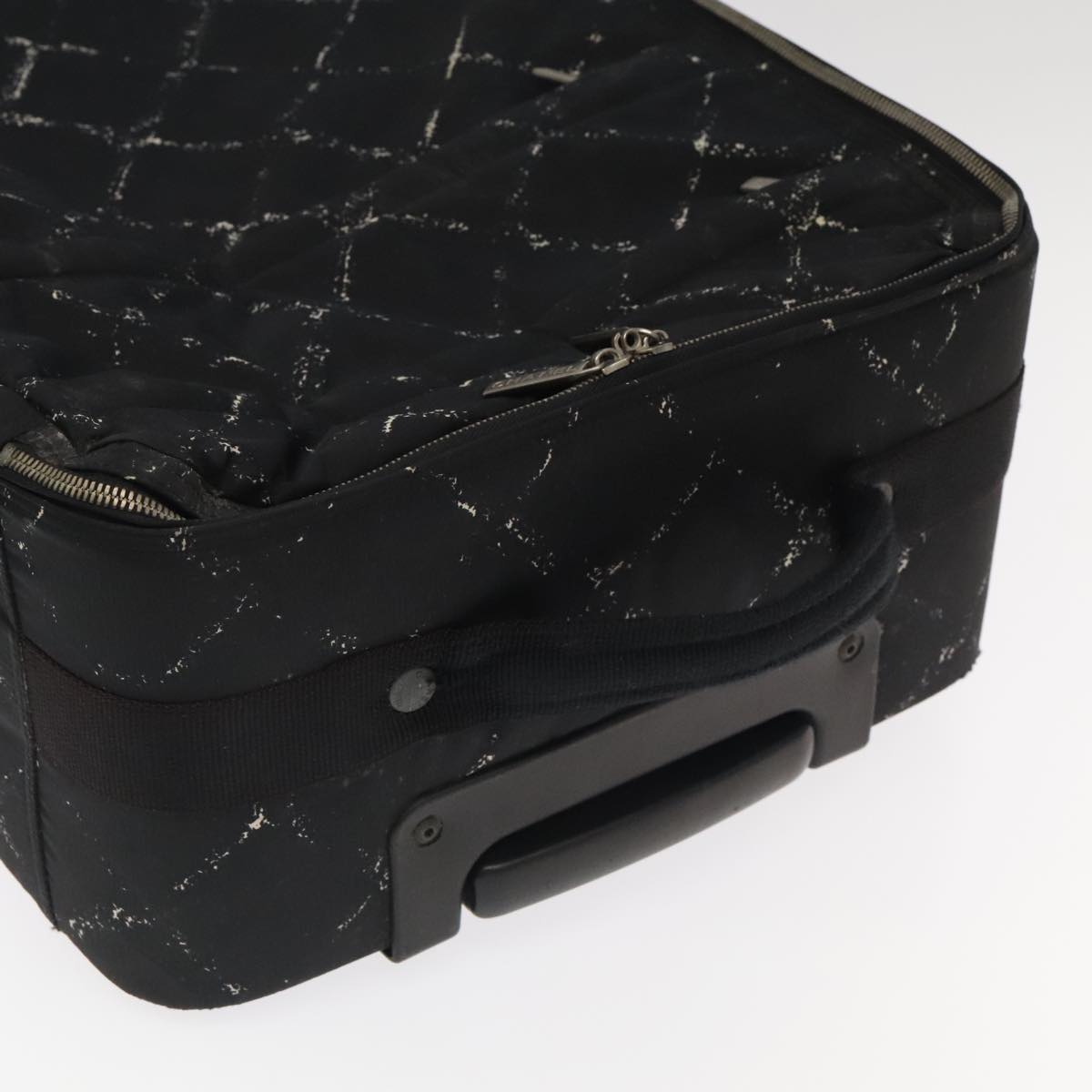 CHANEL New Travel Line Suitcase Nylon Black CC Auth yk16489 | eBay