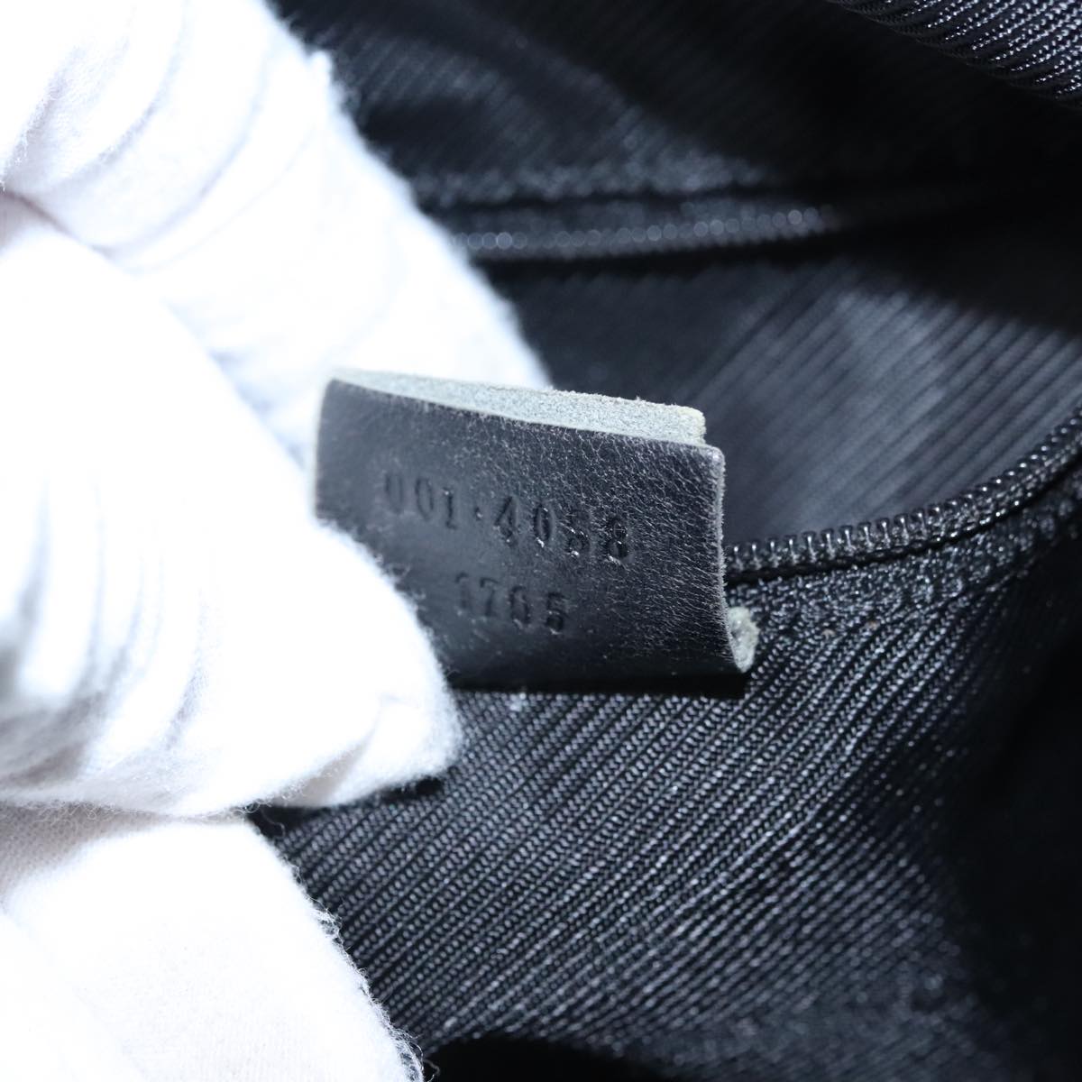 スーパーセール 目玉商品 Bag Hand Canvas GG Bamboo GUCCI Black Auth 1705 4058 001 バッグ