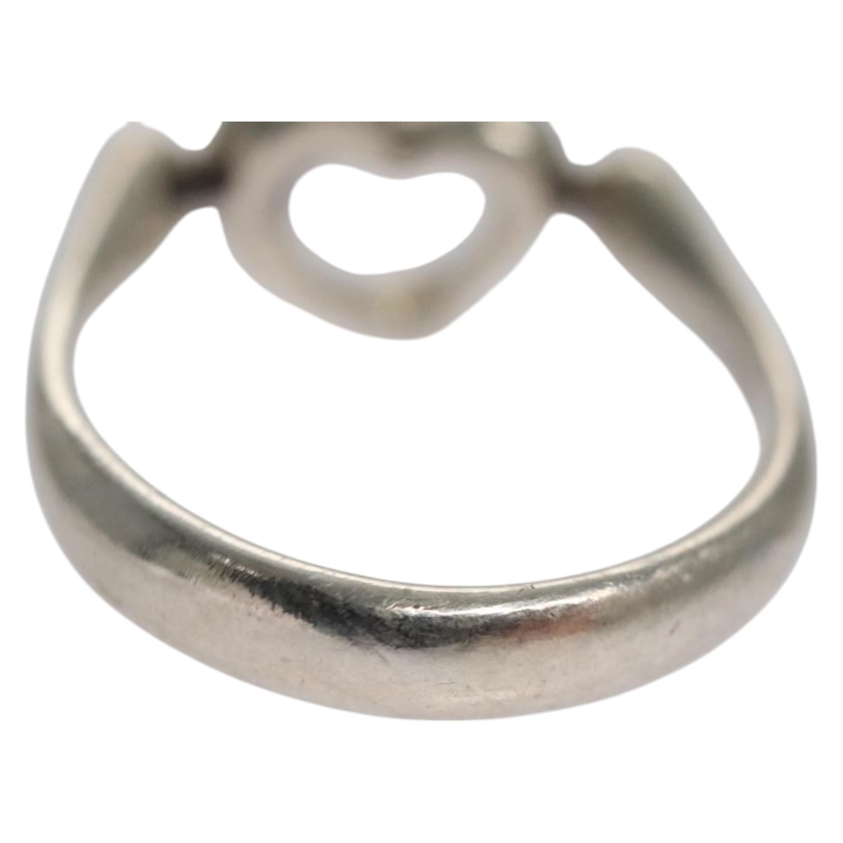 TIFFANY&Co. Open Heart Ring Ag925 Silver Auth yk16935 | eBay