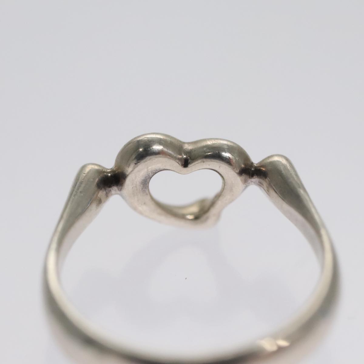TIFFANY&Co. Open Heart Ring Ag925 Silver Auth yk16935 | eBay