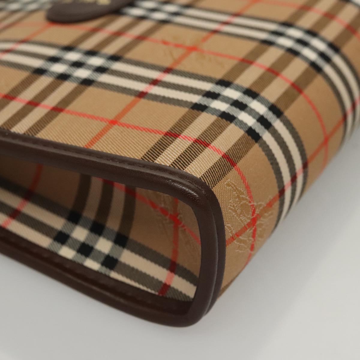 バッグ BURBERRY Nova Check Accessory Pouch Burberrys Nova Check Accessory Pouch Canvas Beige Auth yk17888 | eBay