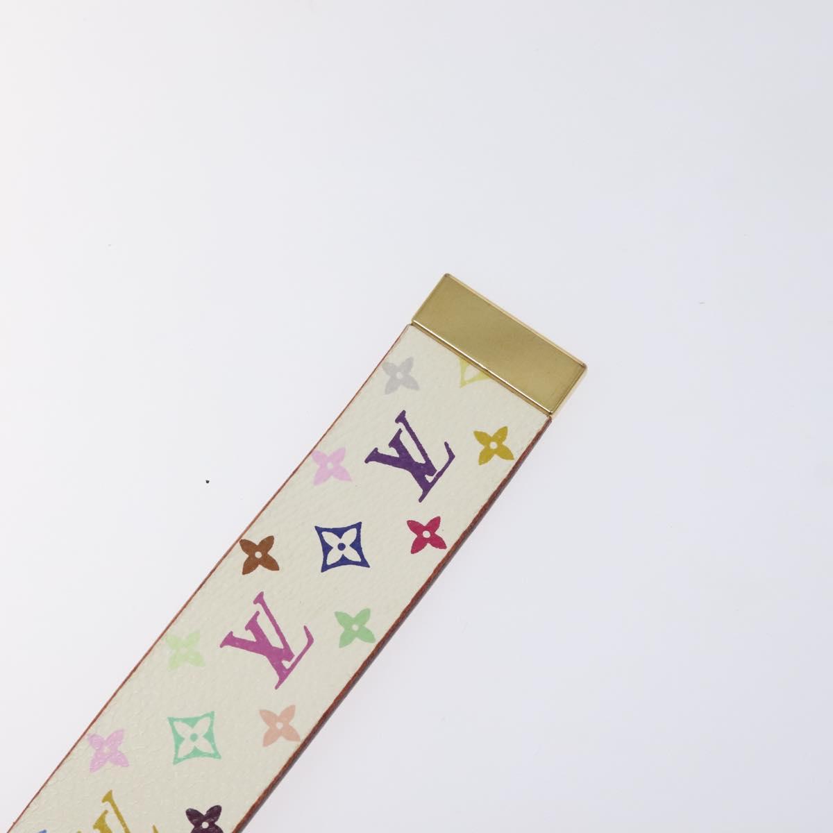 LOUIS VUITTON Monogram Multicolor Ceinture Care Belt White  display picture 1